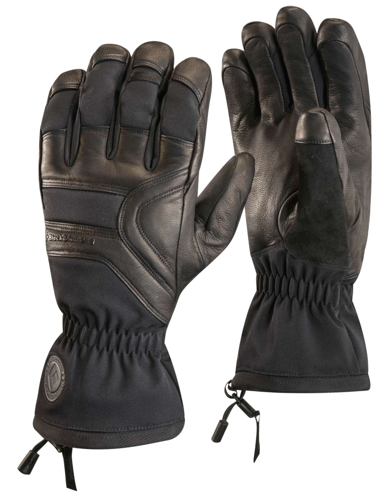 Gants en cuir en PrimaLoft® - Patrol Gloves Black en Cuir - Taille S - Noir