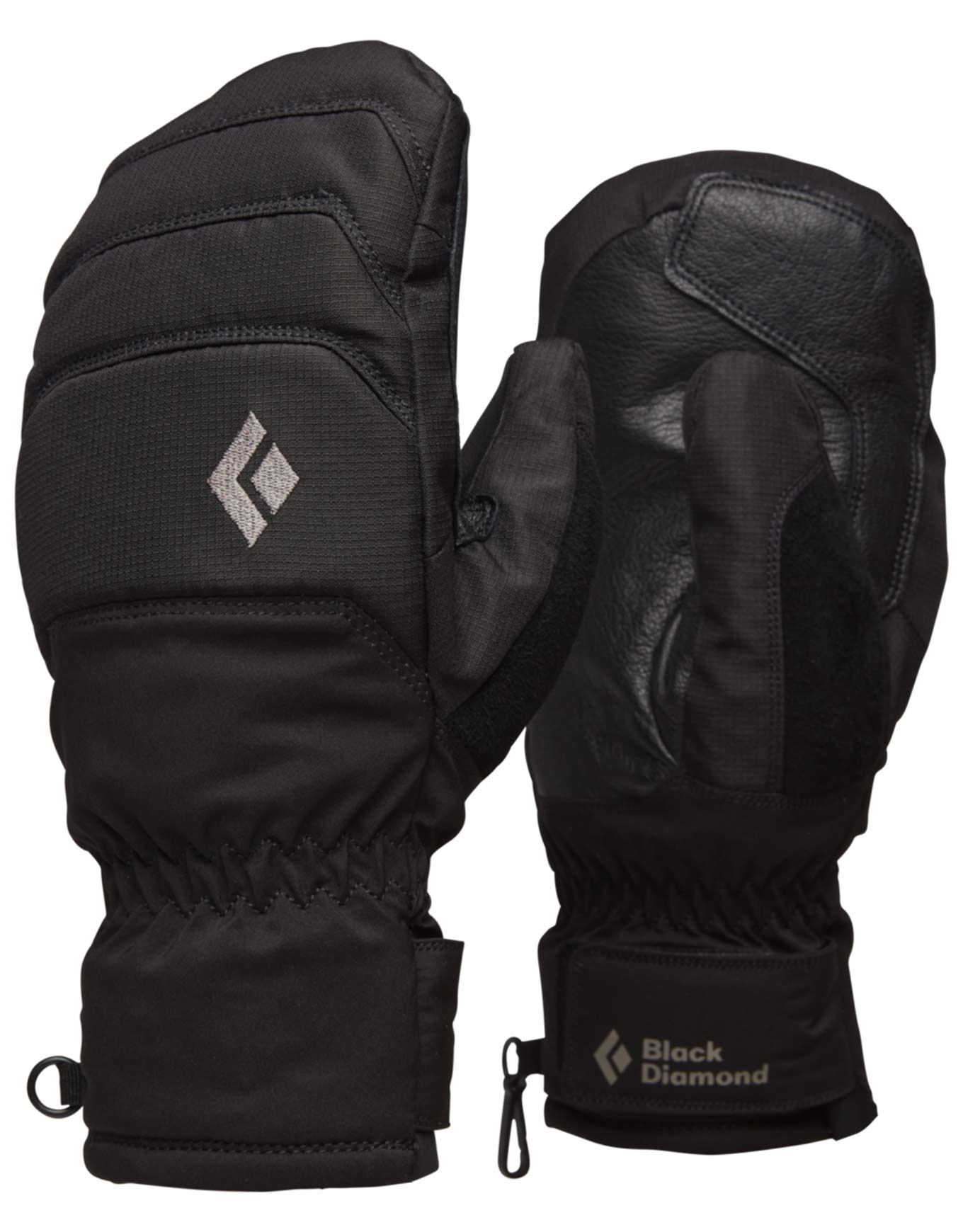Moufles de ski en PrimaLoft® et en GORE-TEX - W Mission Mx Mitts Black en Cuir - Taille S - Noir