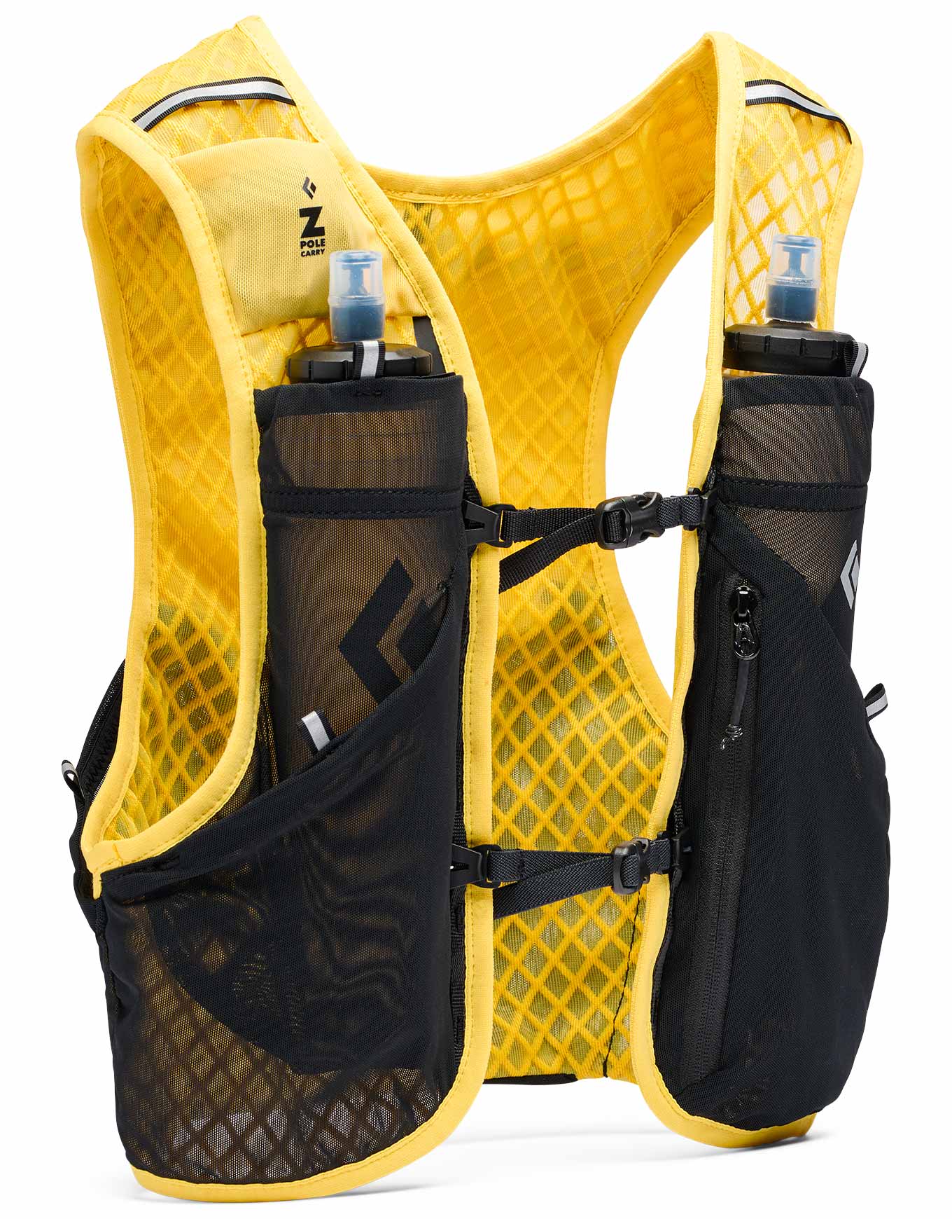 Gilet de trail - Distance 6 Soft Ochre en Nylon - Taille M - Jaune