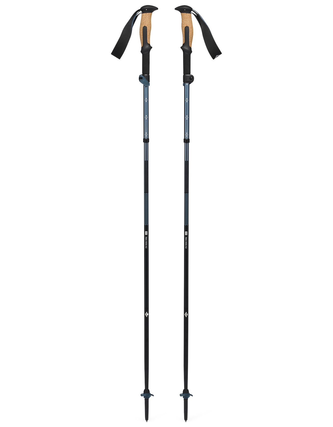Bâtons de randonnée/trail - Trail Vista FLZ Trekking Midnight Blue en Aluminium - Taille 125 cm - Navy