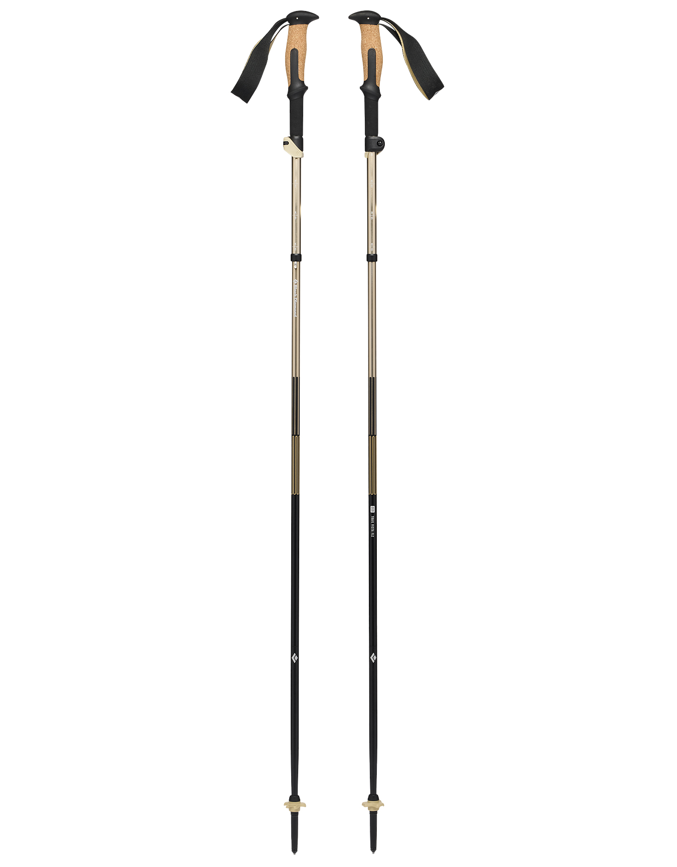 Bâtons de randonnée/trail - Trail Vista FLZ Trekking White Oak en Aluminium - Taille 135 cm - Blanc