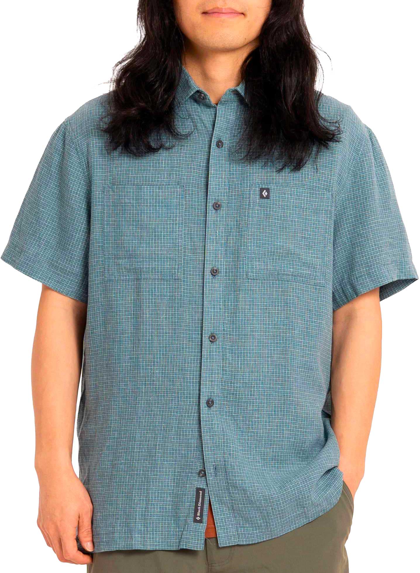 Chemise respirante et légère - - M Scenic Route SS Shirt Midnight Blue-Glacier en Bois - Taille M - Bleu