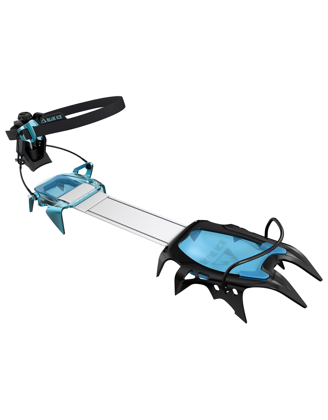 Bergsteiger Steigeisen Harfang Alpine Hybrid schwarz