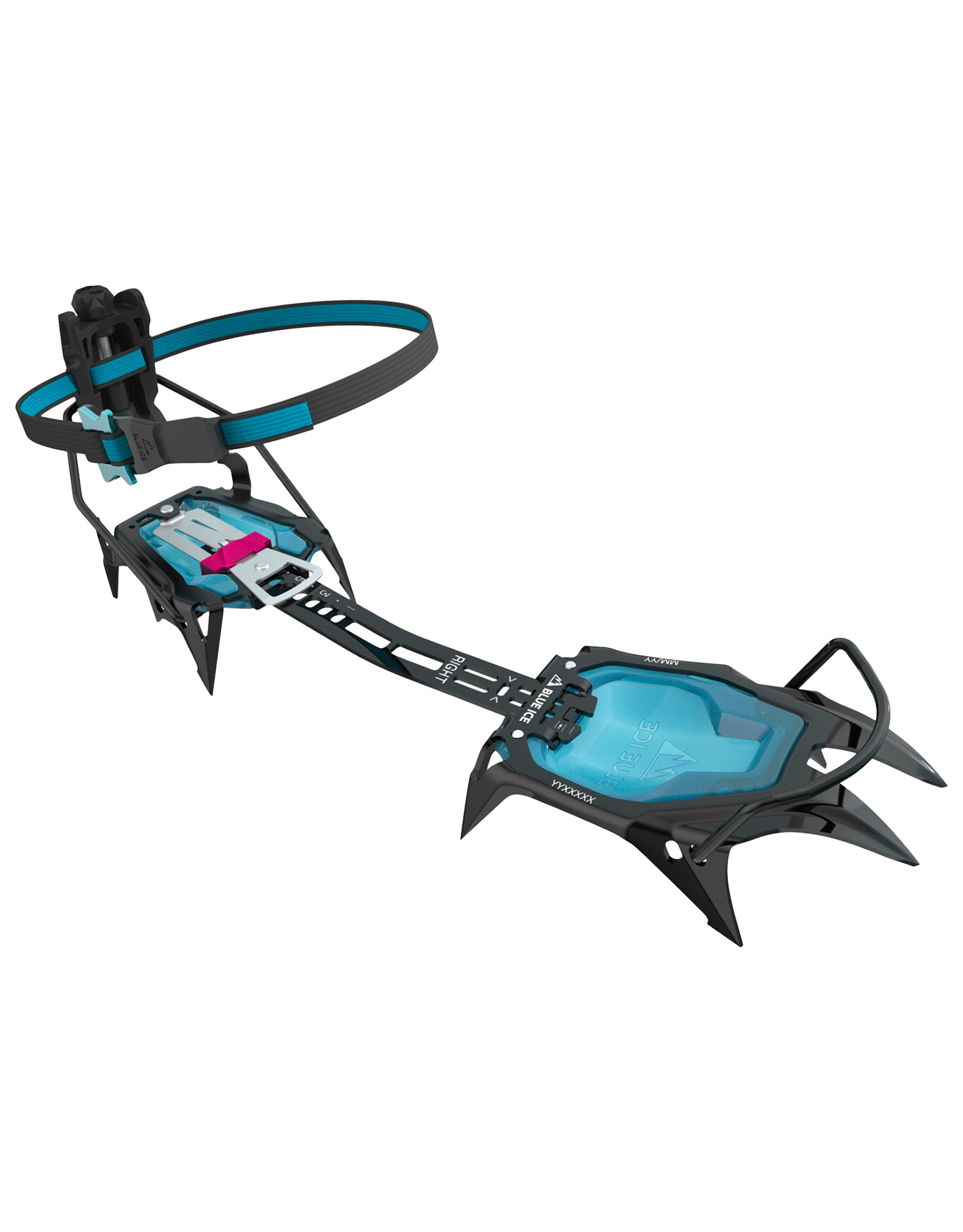 Crampons d'alpinisme, de randonnée glaciaire et de ski de randonnée - Griffin 10 - Noir