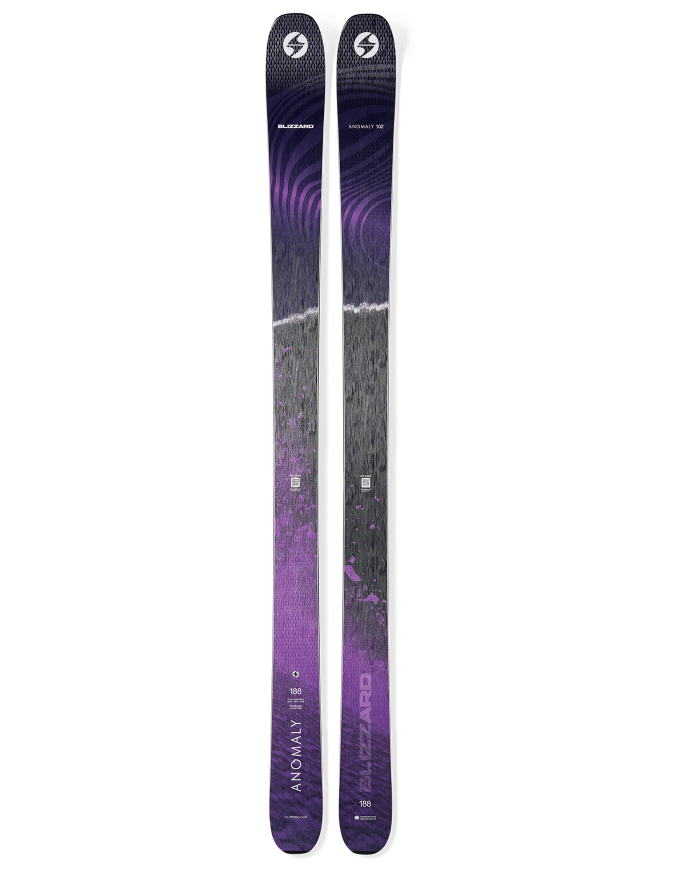 Freeride Skier Anomaly 102 2026 für Herren Größe 182 cm Violett
