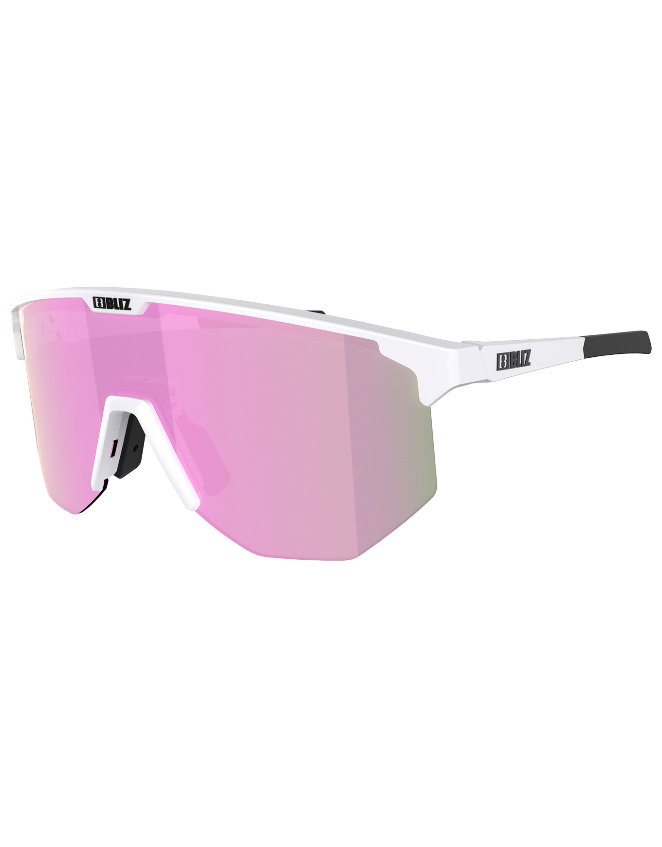 Vielseitige Sonnenbrille Hero Matt White Brown w Pink Multi Weiß