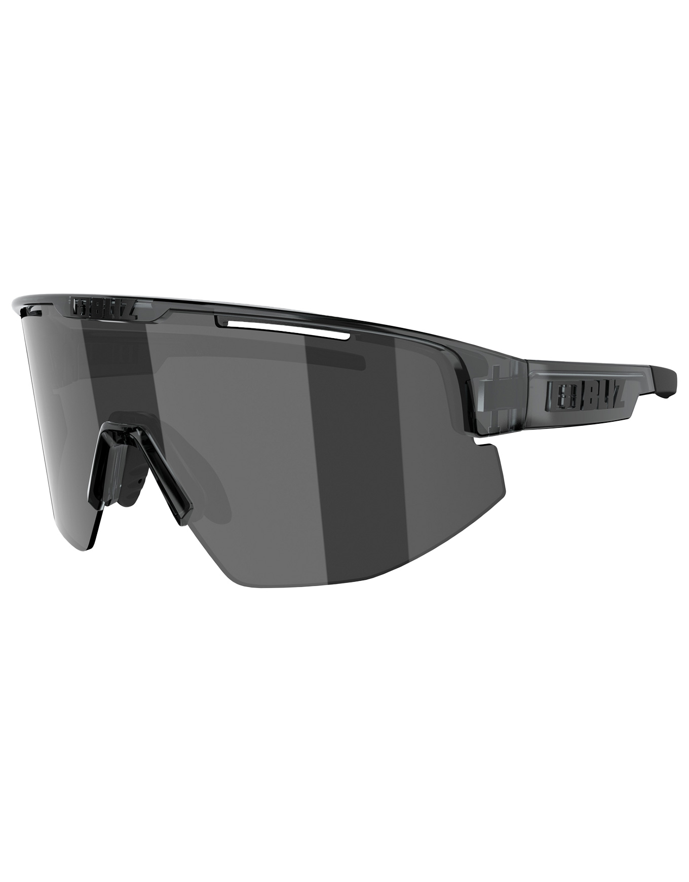 Lunettes de soleil polyvalentes - Matrix Crystal Black Smoke W Silver Mirror - Noir