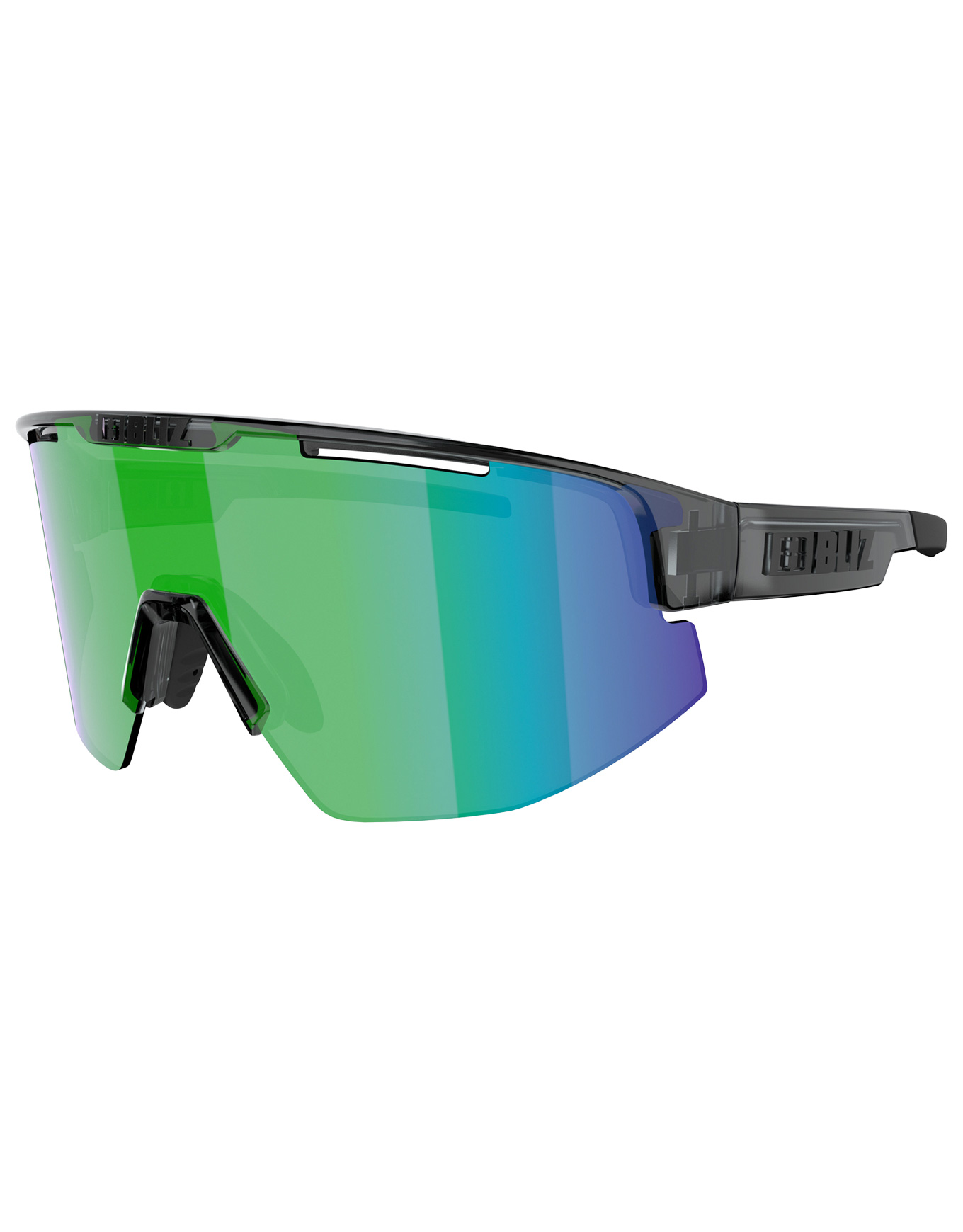 Vielseitige Sonnenbrille Matrix Crystal Black Brown W Green Multi schwarz