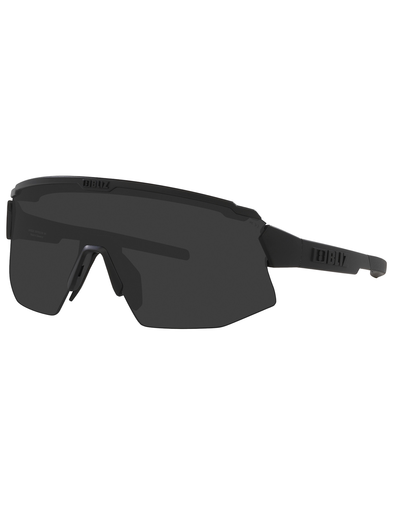 Vielseitige Sonnenbrille Breeze Matte Black Smoke schwarz