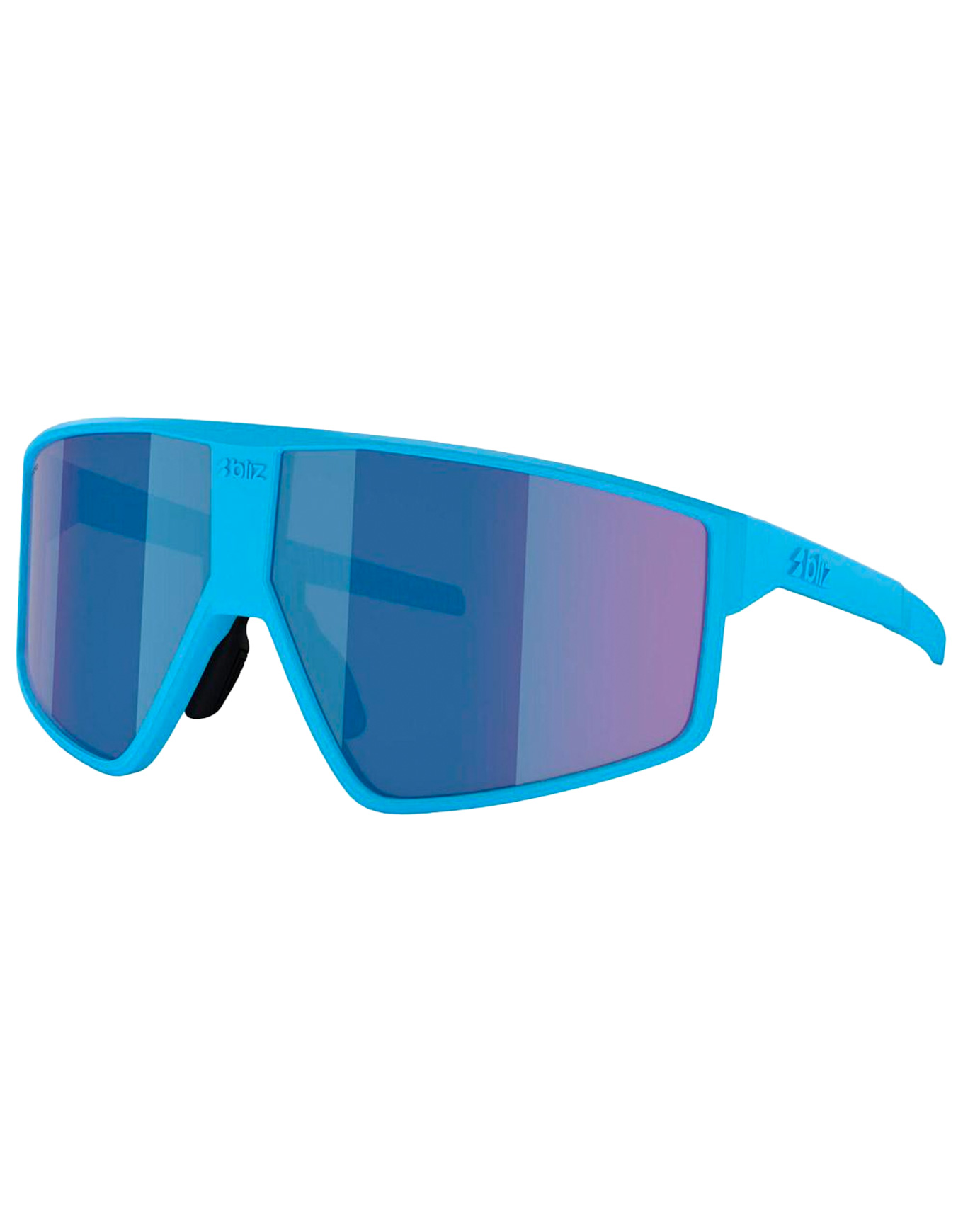 Robuste Sonnenbrille P002 Matt Blue Grey W Blue Mirror Blau