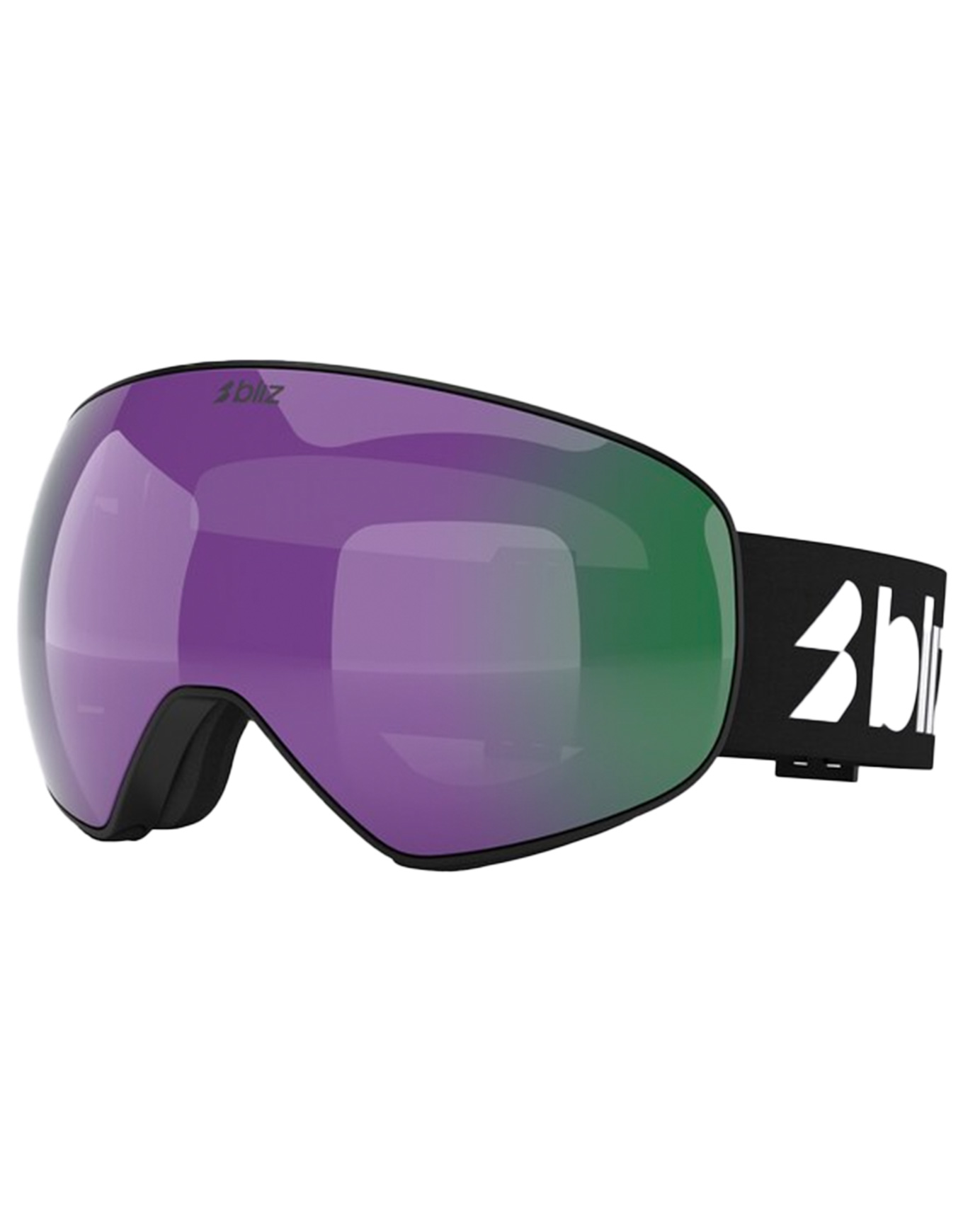 Skibrille Floz Matte Black Brown w/ Purple Multi schwarz