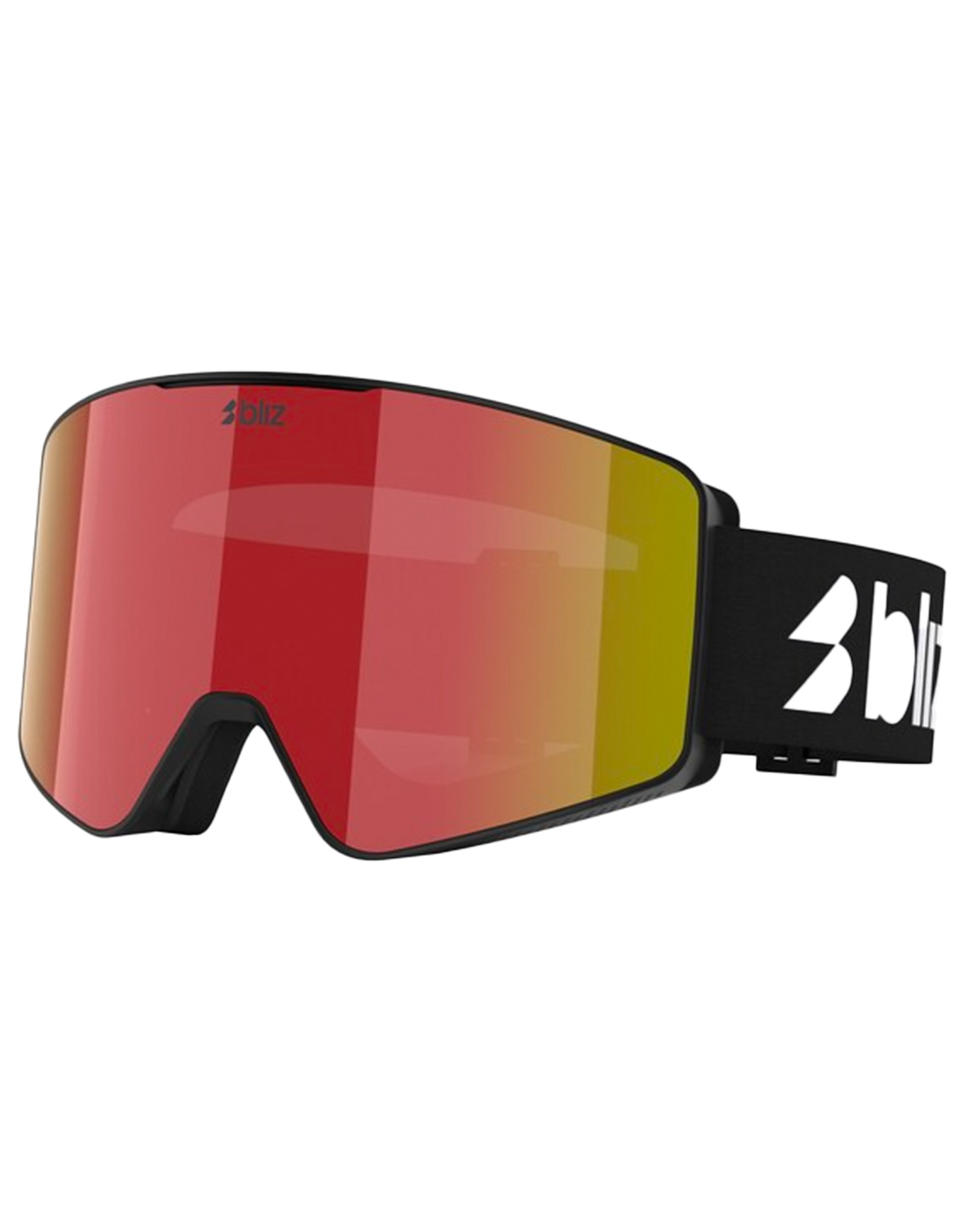 Masque de ski - G001 Matte Black Brown w/ Red Multi - Noir