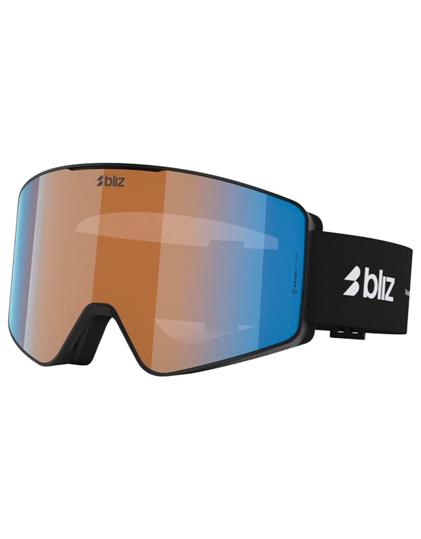 Masque de ski - G001S Matte Black Orange Blue - Noir