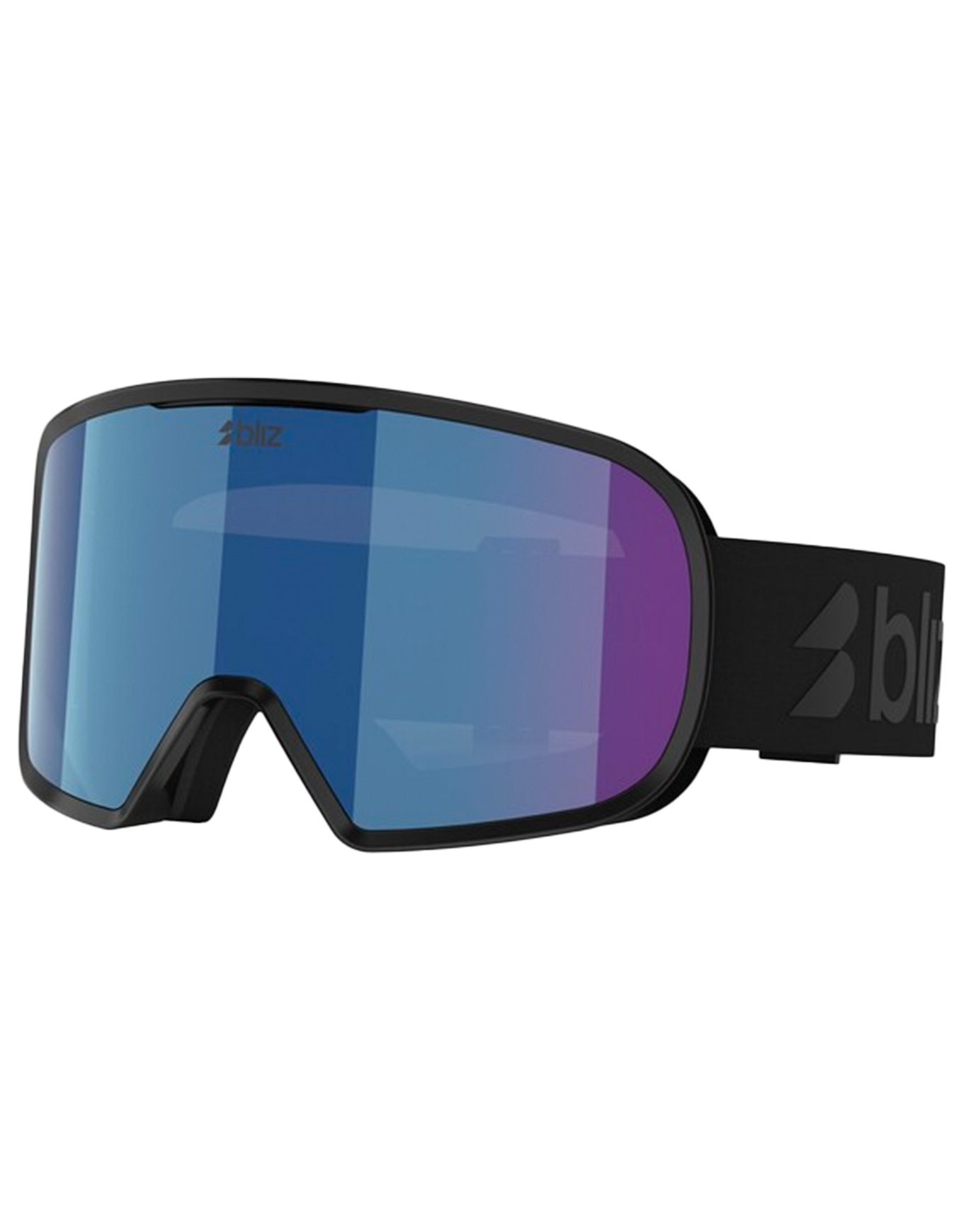 Masque de ski - G002 Matte Black Brown w/ Blue Multi - Noir