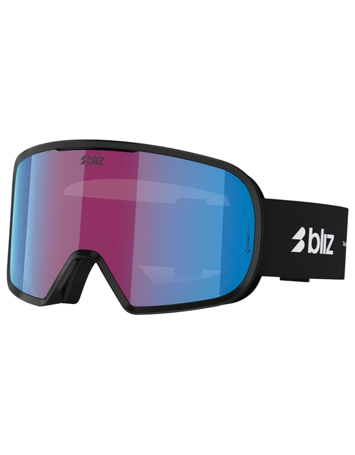 Masque de ski - G002 Matte Black Violet Blue - Noir