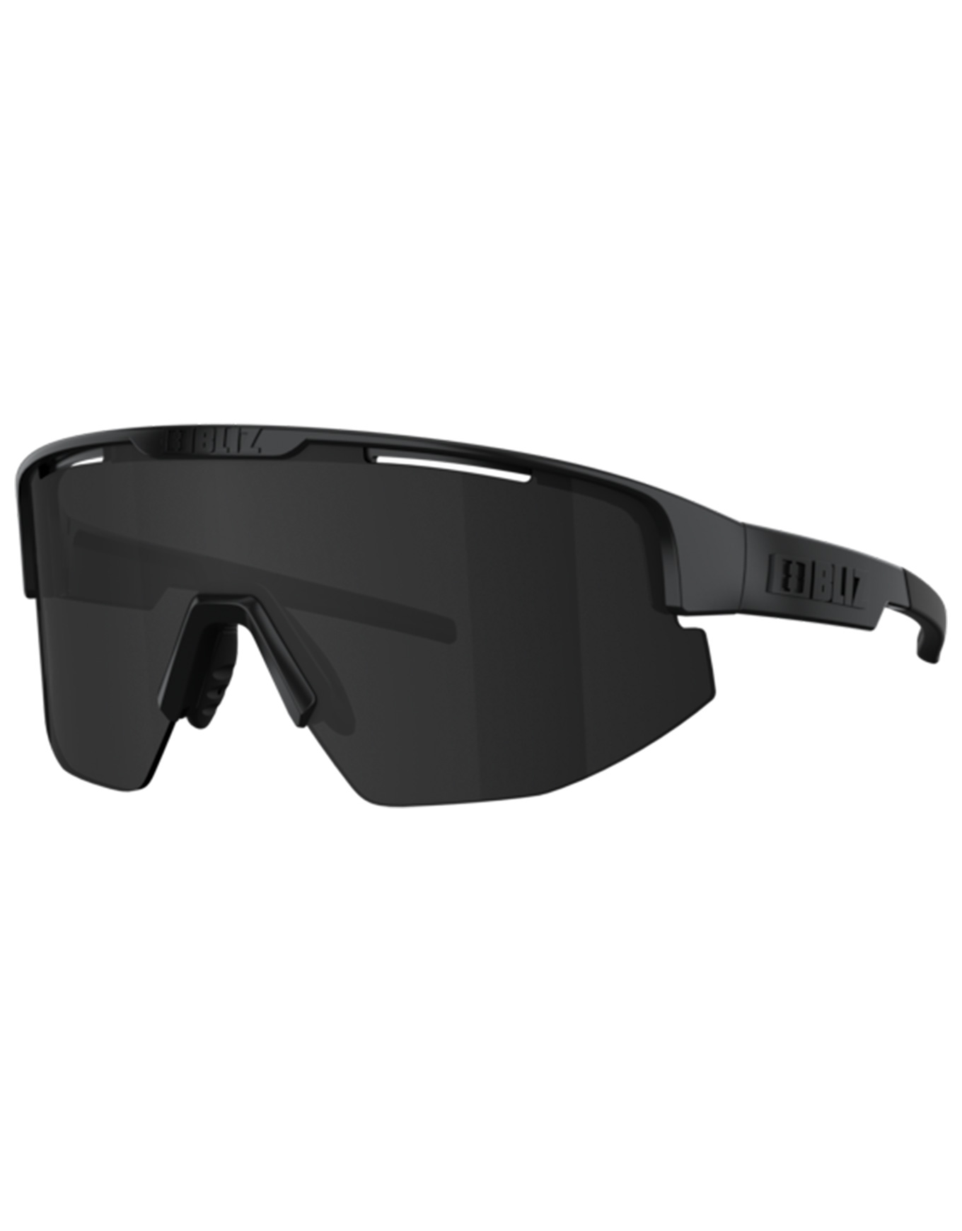 Vielseitige Sonnenbrille Matrix Matt Black Smoke aus Wolle schwarz