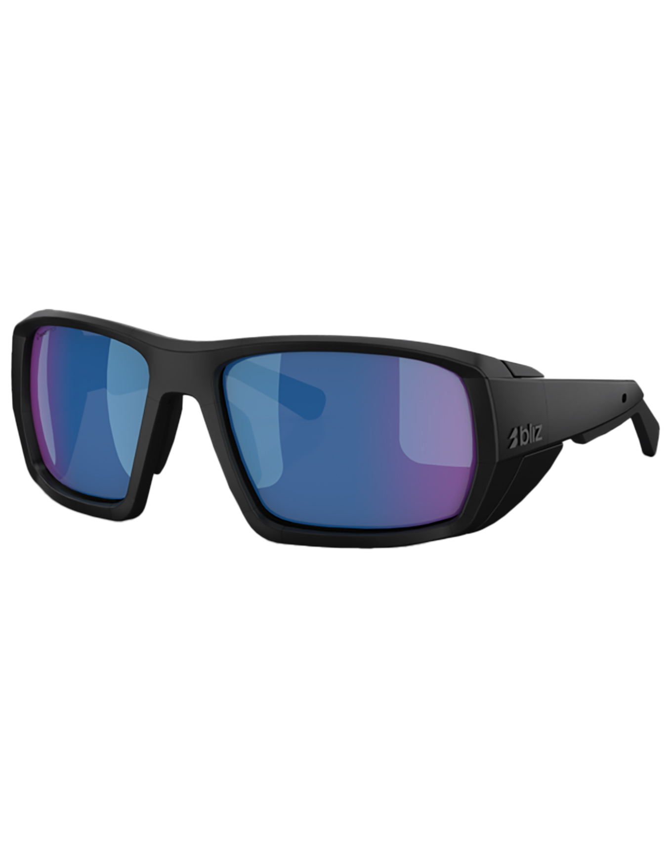 Photochromatische Sonnenbrille für hohe Berge Peak Matt Black Nano Optics Photochromic Brown w Blue Multi Blau