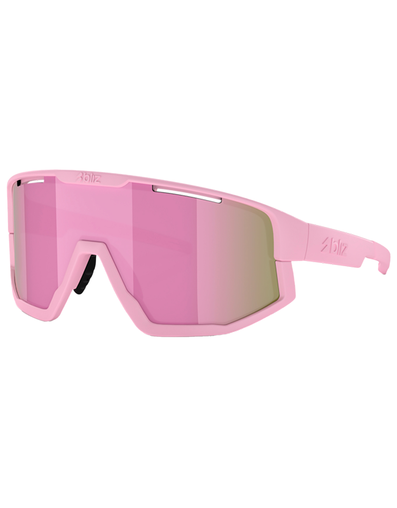 Vielseitige Sonnenbrille Vision Matt Powder Pink Brown w Rosé Multi Rosa