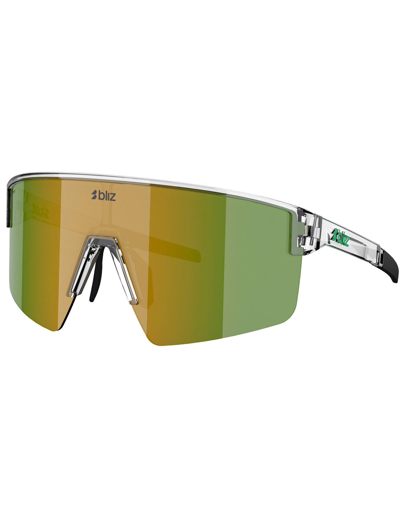 Sonnenbrille P004 Transparent White/Brown Weiß