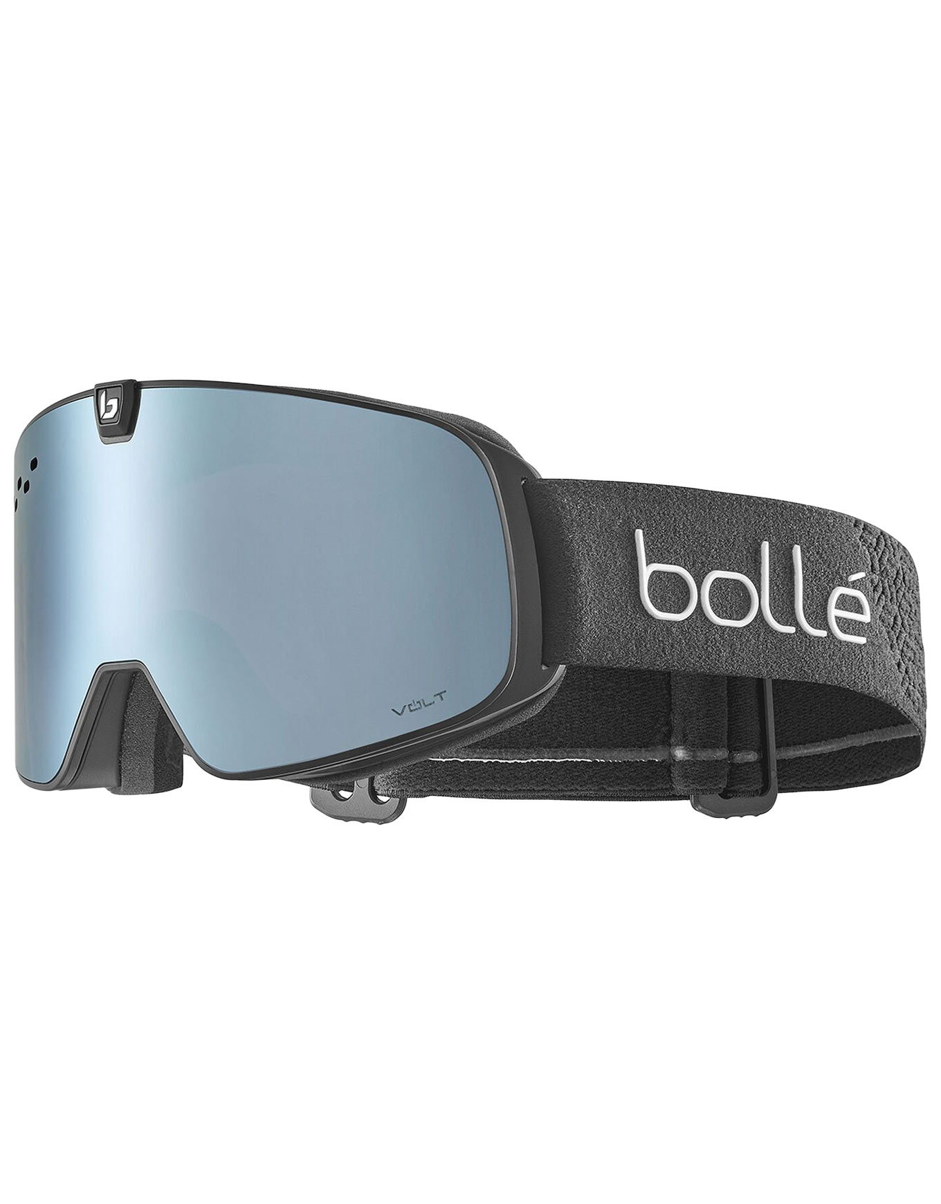 Skibrille Nevada Neo Black Matte Volt Ice Blue & Light Vermillon Blue Grau