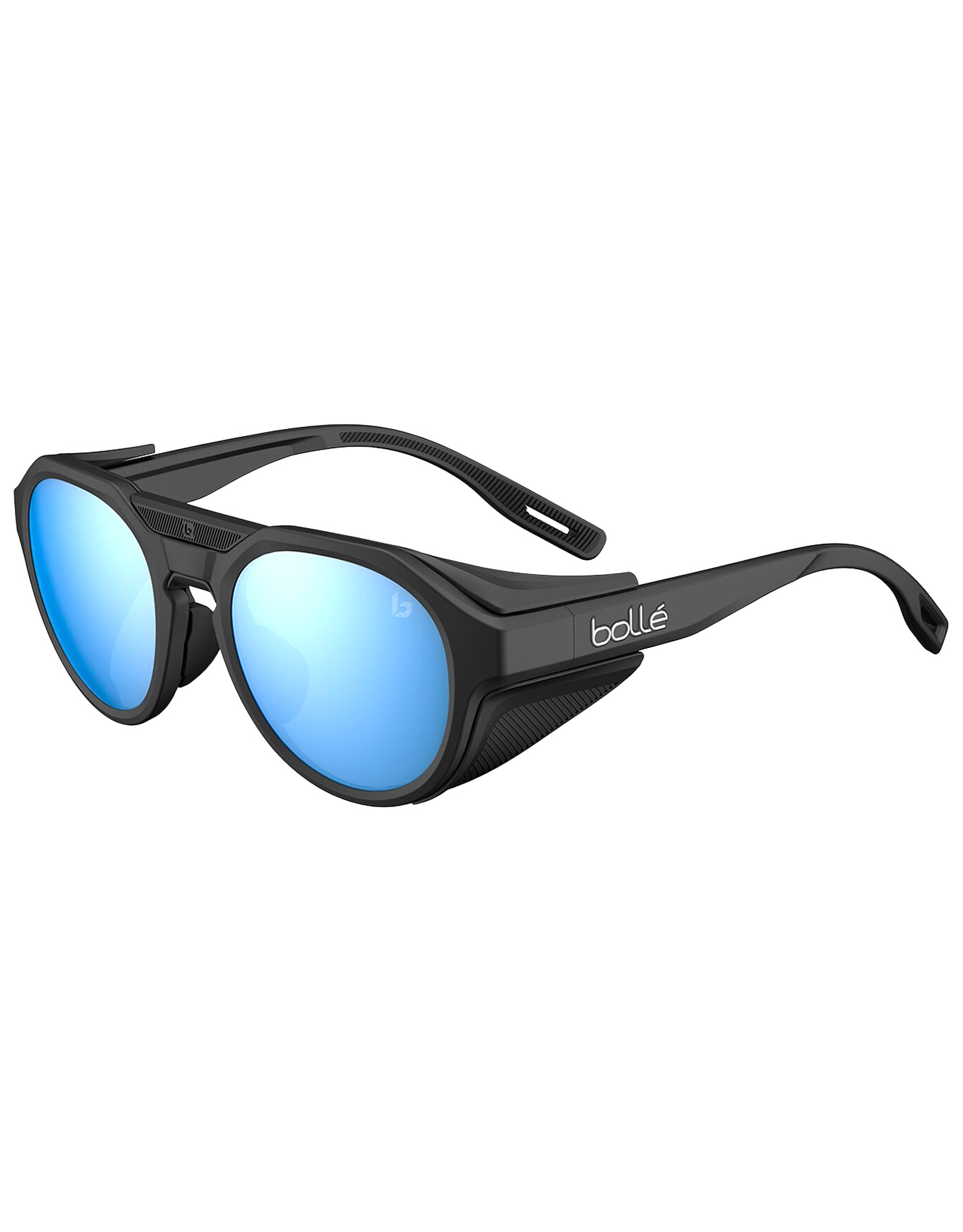Polarisierte Sonnenbrille Ascender Black Matte Sky Blue Polarized schwarz