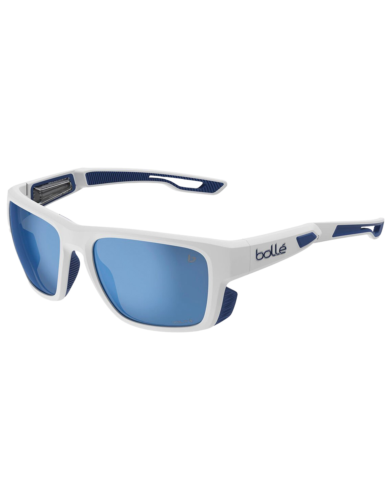 Polarisierte Sonnenbrillen Airdrift White Matte Navy Volt+ Offshore Polarized Weiß