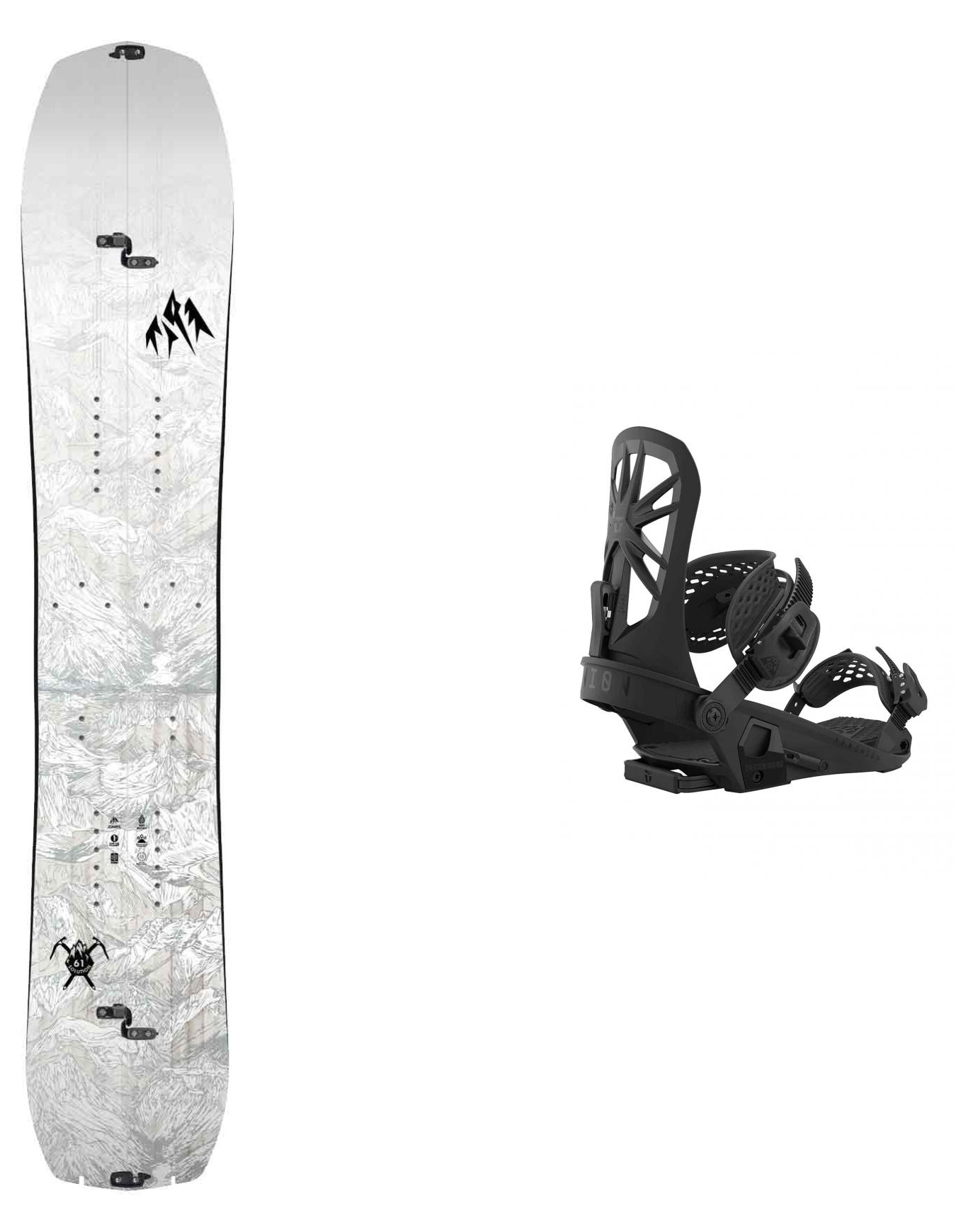 Splitboard – Herren – Solution Splitboard 2026 Snowboard-Set Split Solution 2023 für Herren Weiß