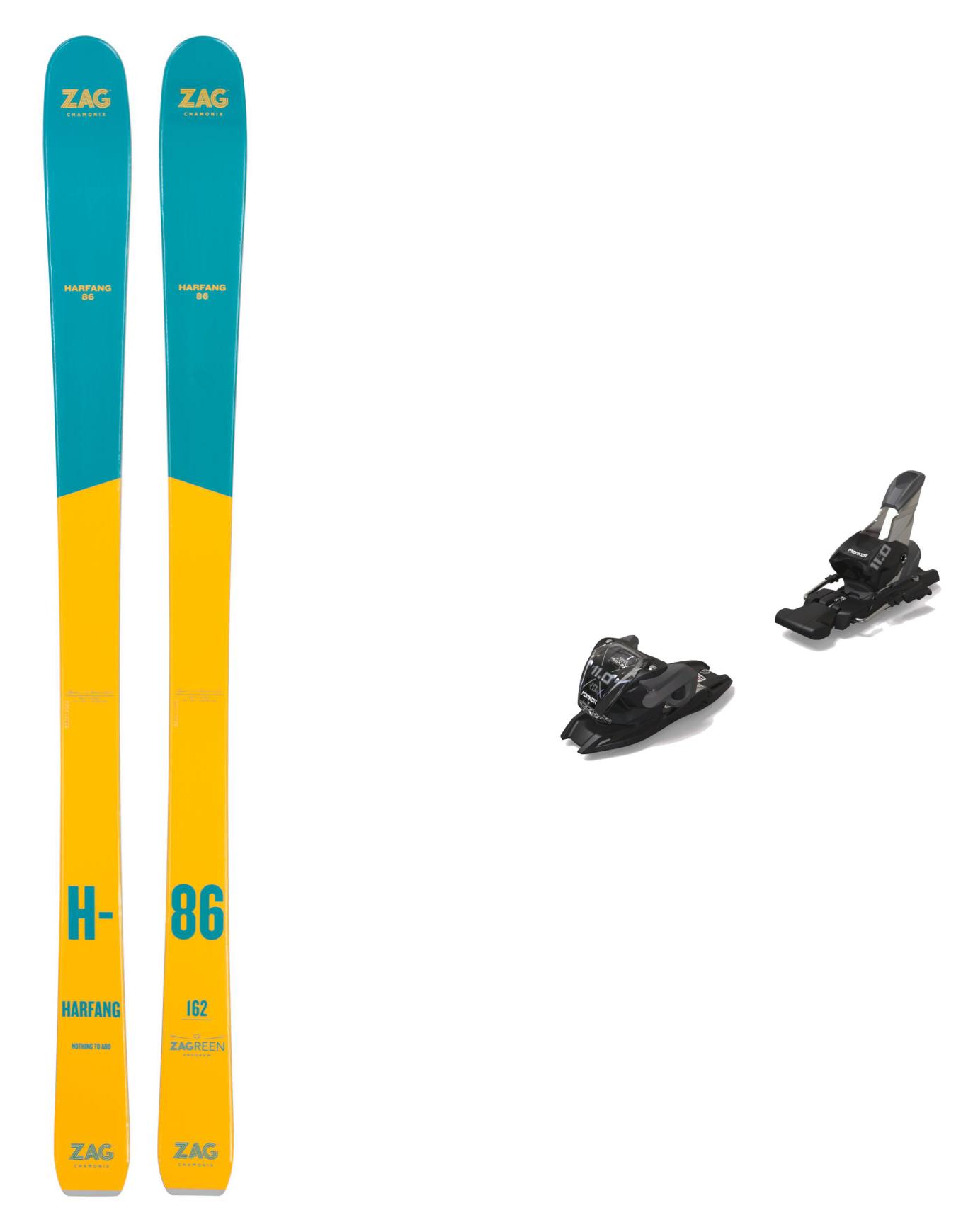 Packs (skis + fix) - Skis all-mountain - Pack Harfang 86 Lady 2025 en Bois - Jaune