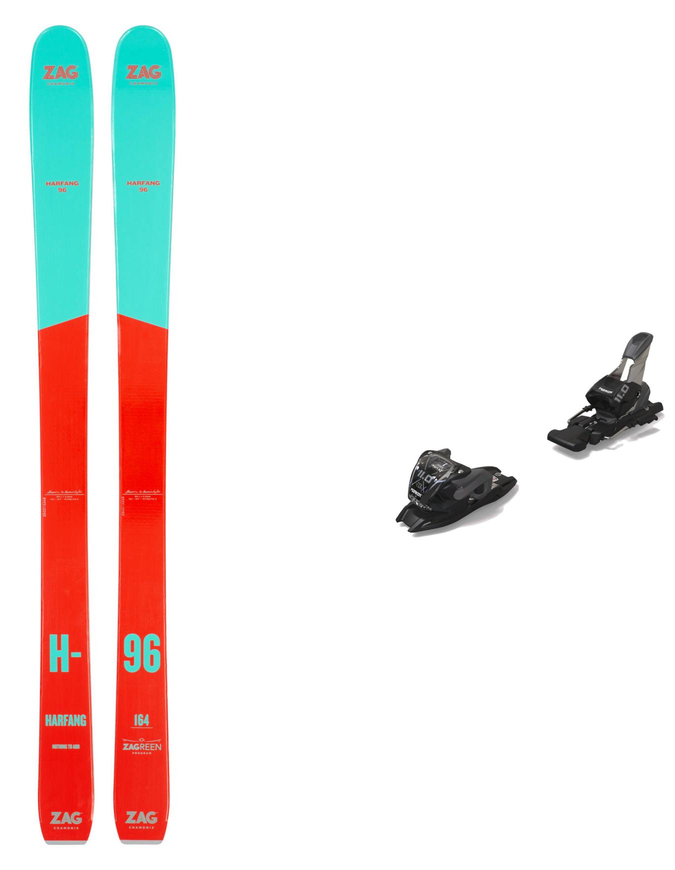 Packs (skis + fix) - Skis freeride - Pack Harfang 96 Lady 2026 en Bois - Rouge