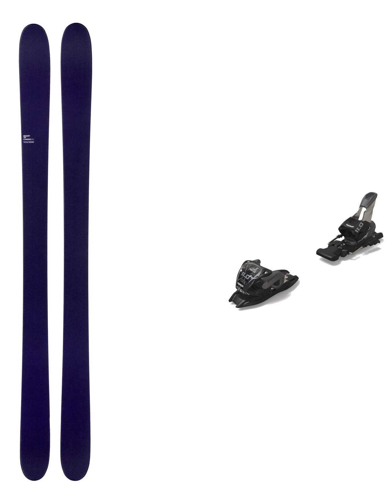 Packs (skis + fix) - Skis polyvalent freeride - Pack Resort 101 2026 en Bois - Navy