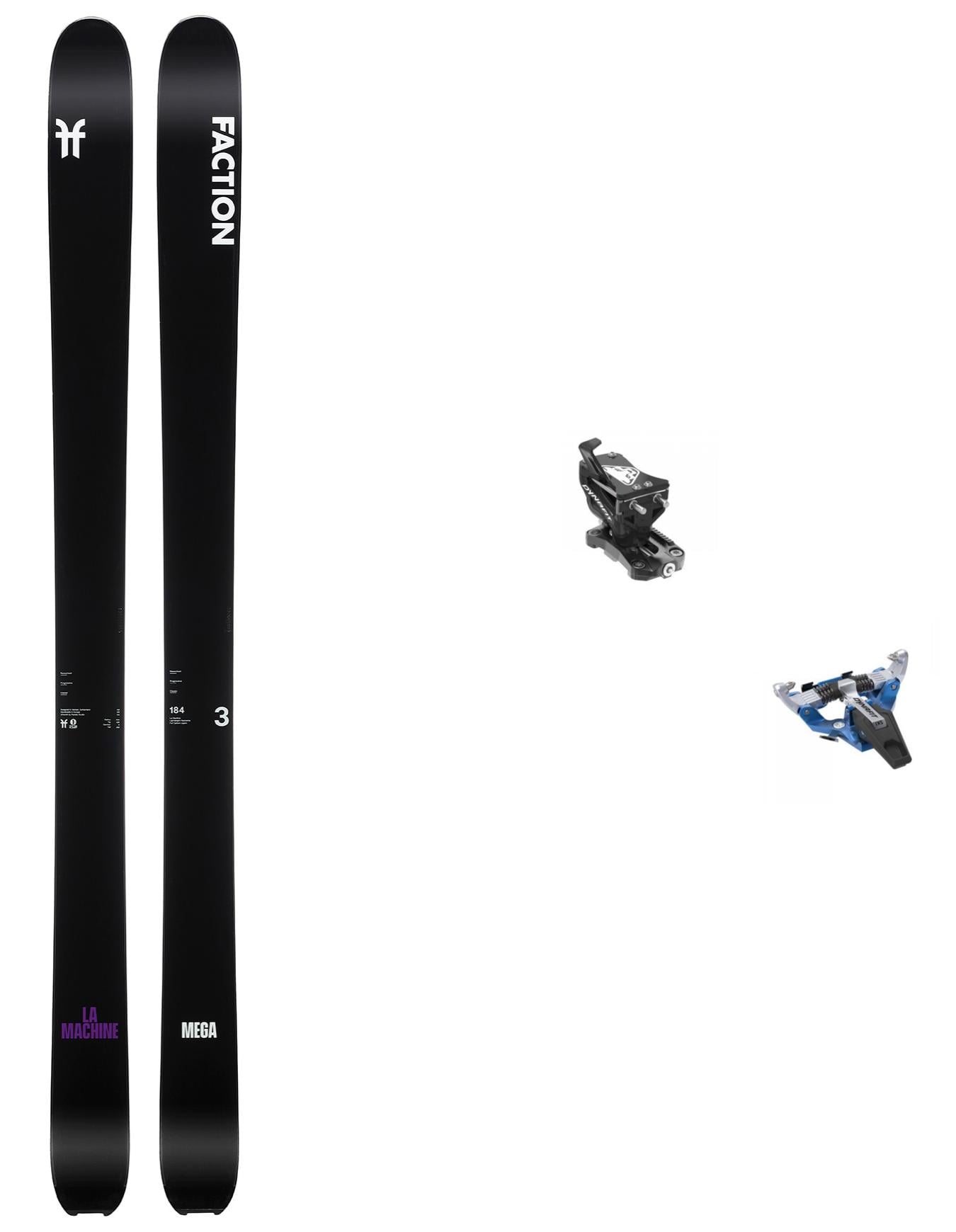 Freetouring Ski Tourenski-Set La Machine 3 Mega 2024 schwarz