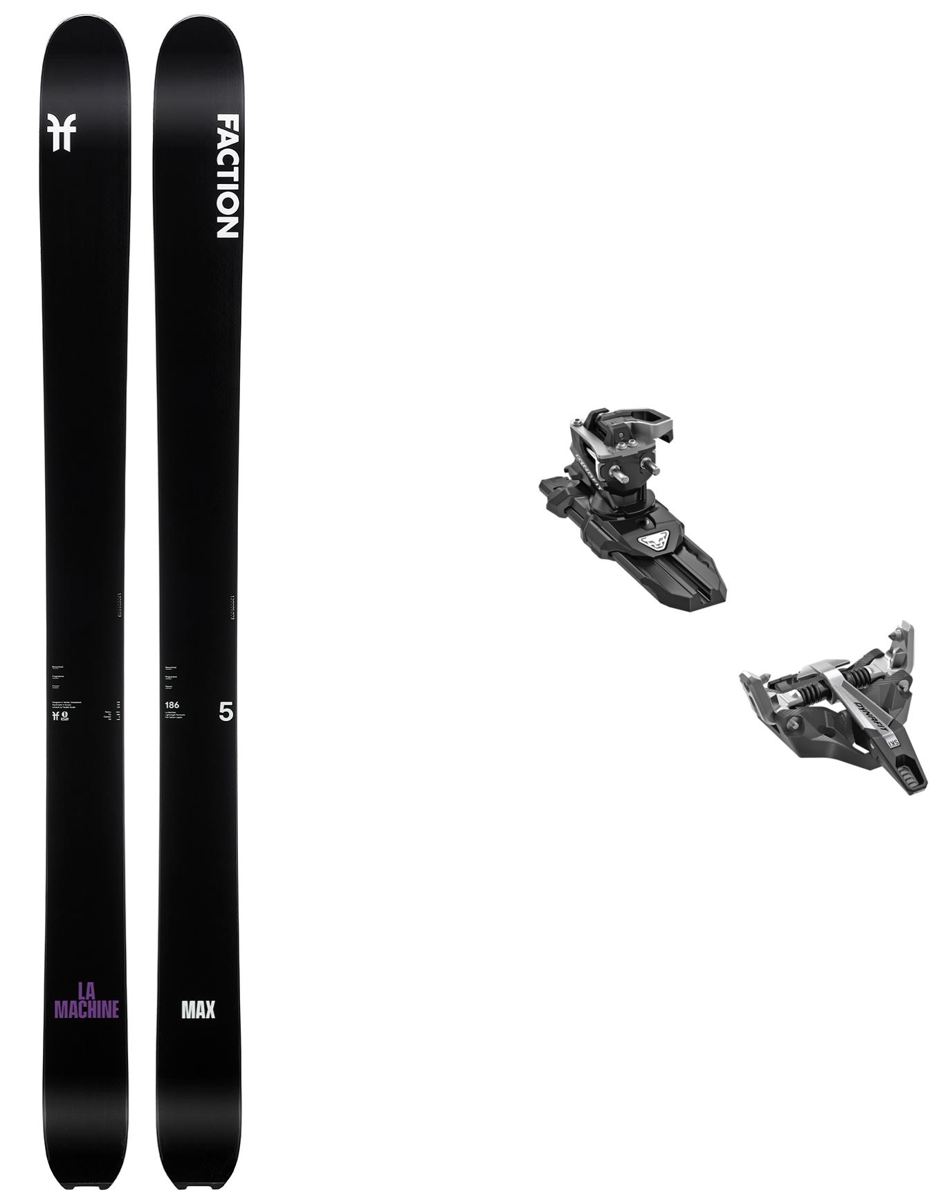 Deep Powder Freeride-Ski Tourenski-Set La Machine 5 Max 2024 schwarz