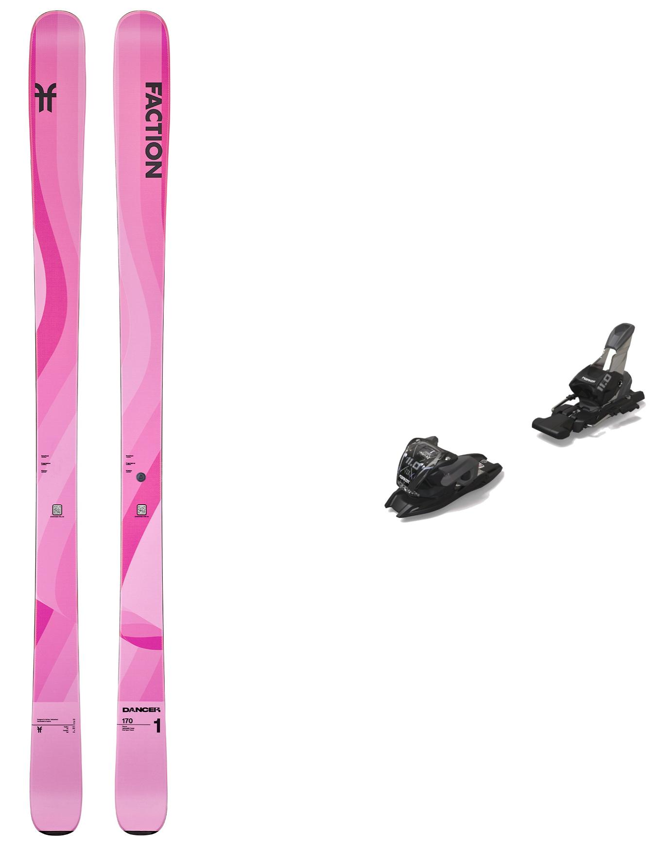 Ski Set inkl. Bdg. All-Mountain-Ski Pack Dancer 1 Pink 2026 aus Holz Rosa