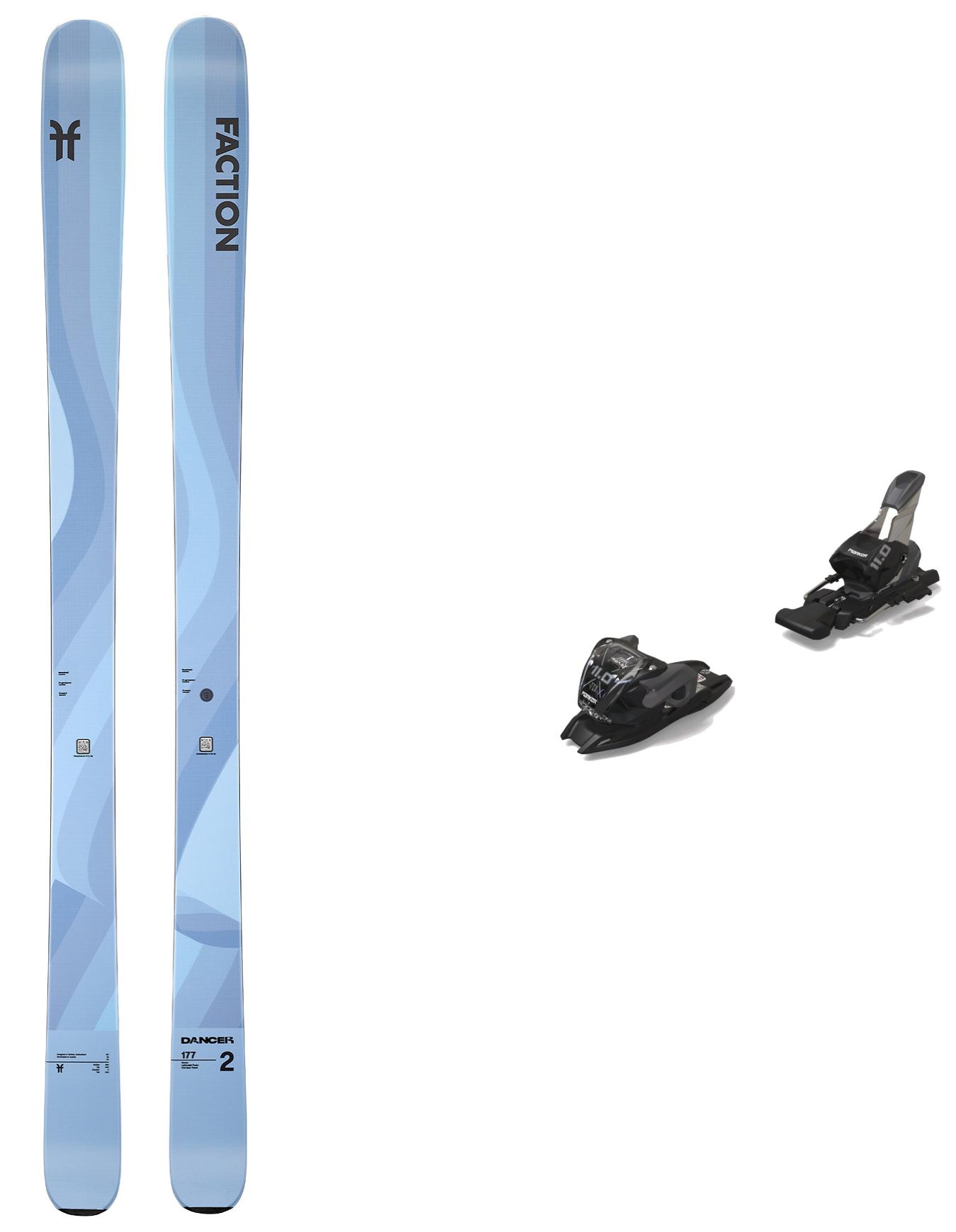 Ski Set inkl. Bdg. All-Mountain-Ski Pack Dancer 2 Blue 2025 aus Holz Blau