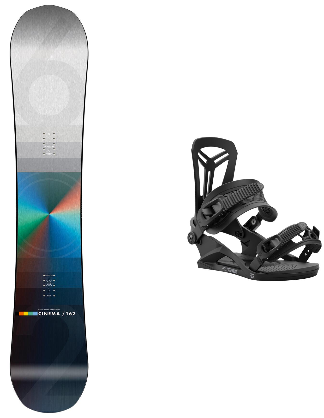 Packs (snowboard + fix) - Snowboard all-mountain/freestyle - Pack Cinema 2026 - Gris