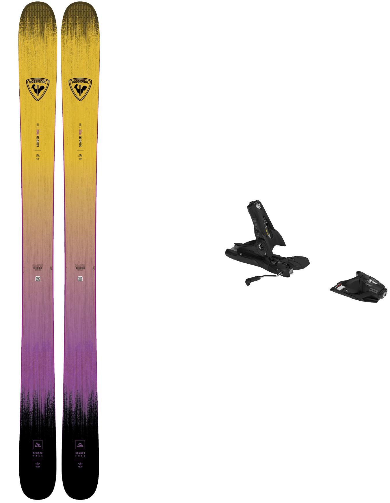 Ski Set inkl. Bdg. Freeride-Ski Pack Sender Free 118 2026 für Herren aus Wolle Orange