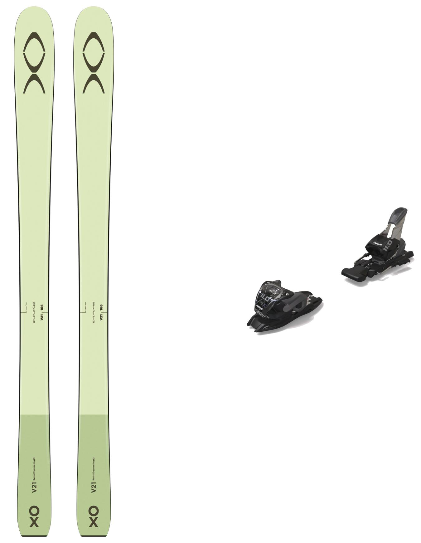 Packs (skis + fix) - Skis de piste polyvalents - Pack Xo V21 Green Tea Tuscany Olive 2025 en Bois - Vert