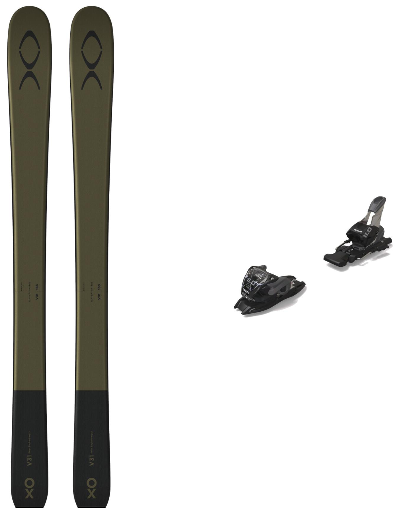 Packs (skis + fix) - Skis de piste all-mountain - Pack Xo V31 Tuscani Olive 2025 en Bois - Kaki