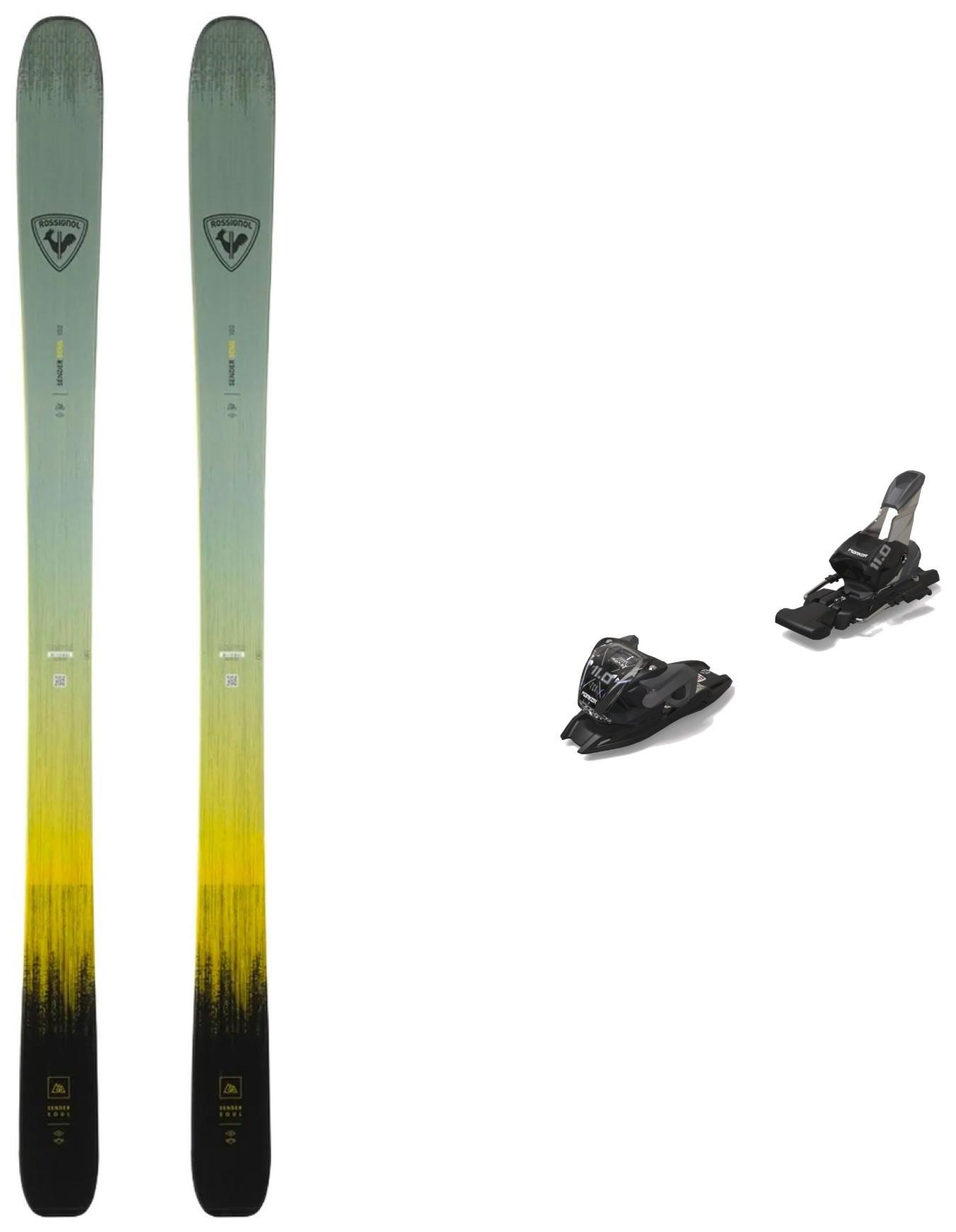 Packs (skis + fix) - Skis freeride - Pack Sender Soul 102 2026 en Bois - Vert