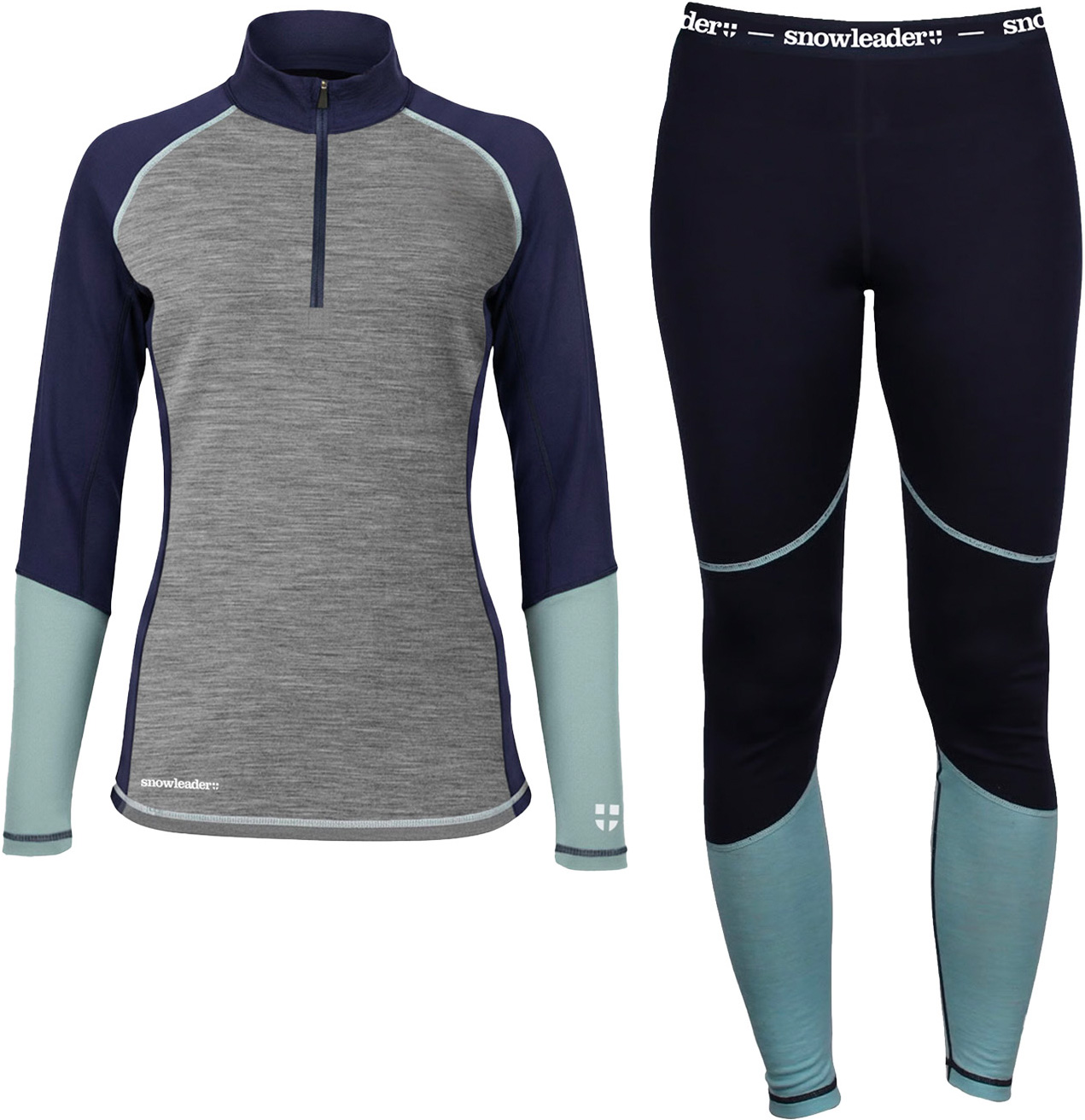 Technische erste Schicht Merino Wolle Pack Merino Women Navy für Damen aus Wolle