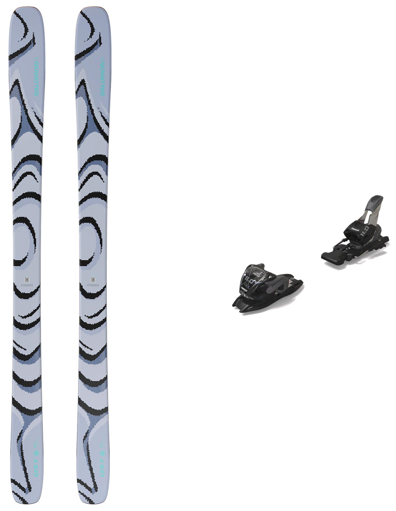 Ski Set inkl. Bdg. Freeride-Ski Pack QST 100 Cosmic Sky/Dark Grey 2026 Grau