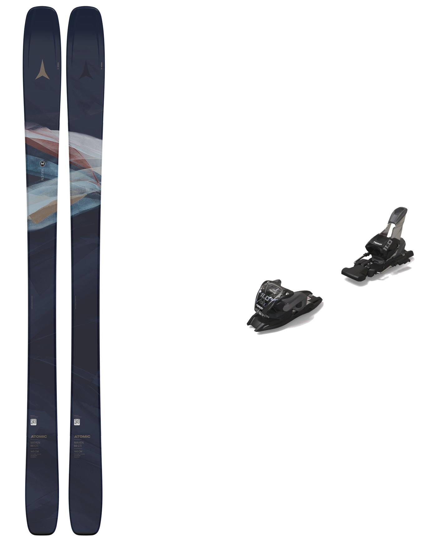 Ski Set inkl. Bdg. All-Mountain Skier Pack Maven 88 CTI 2026 für Damen schwarz