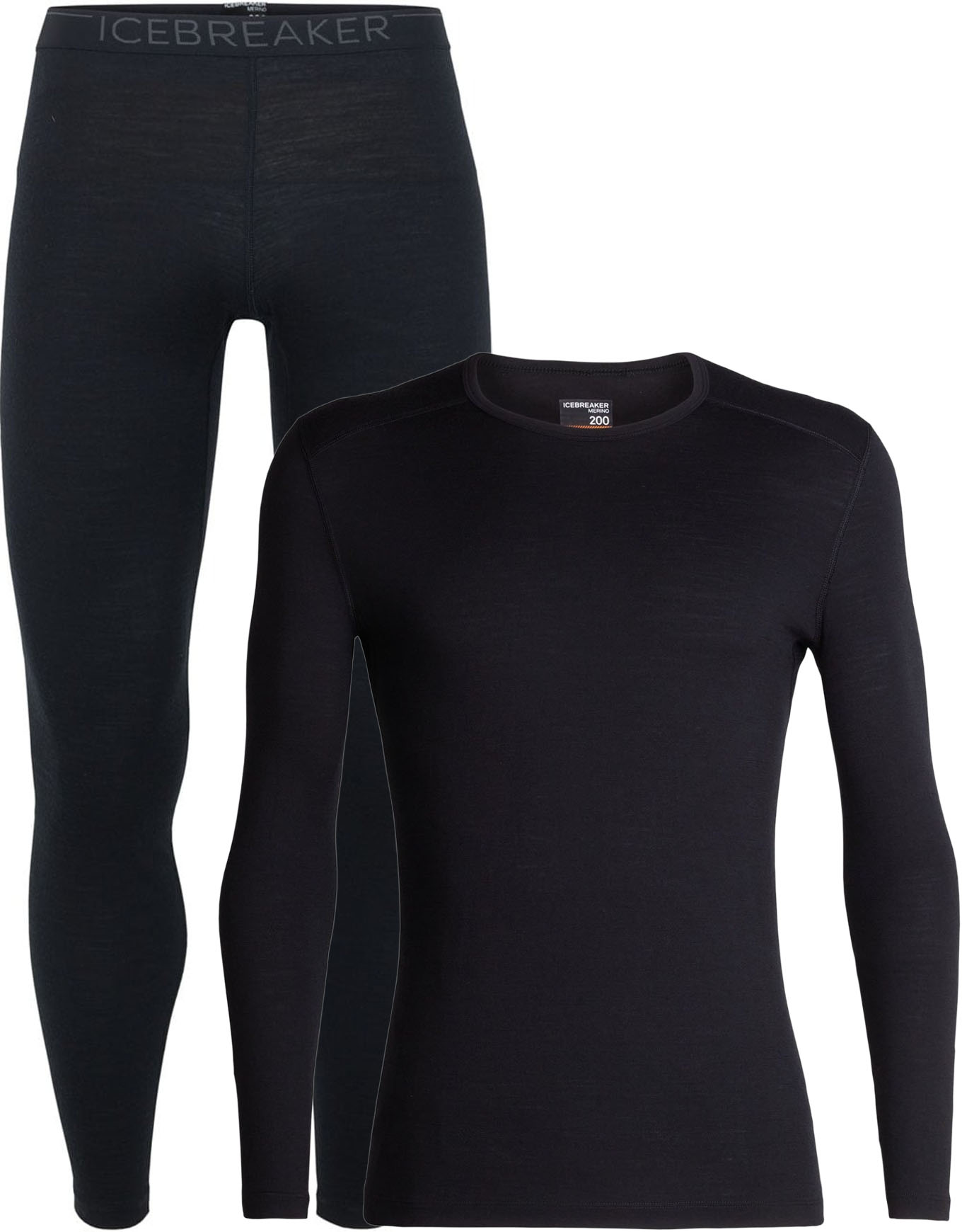 Sous-vêtement en laine de mérinos - Pack M Merino 200 Oasis LS Crewe Black en Laine
