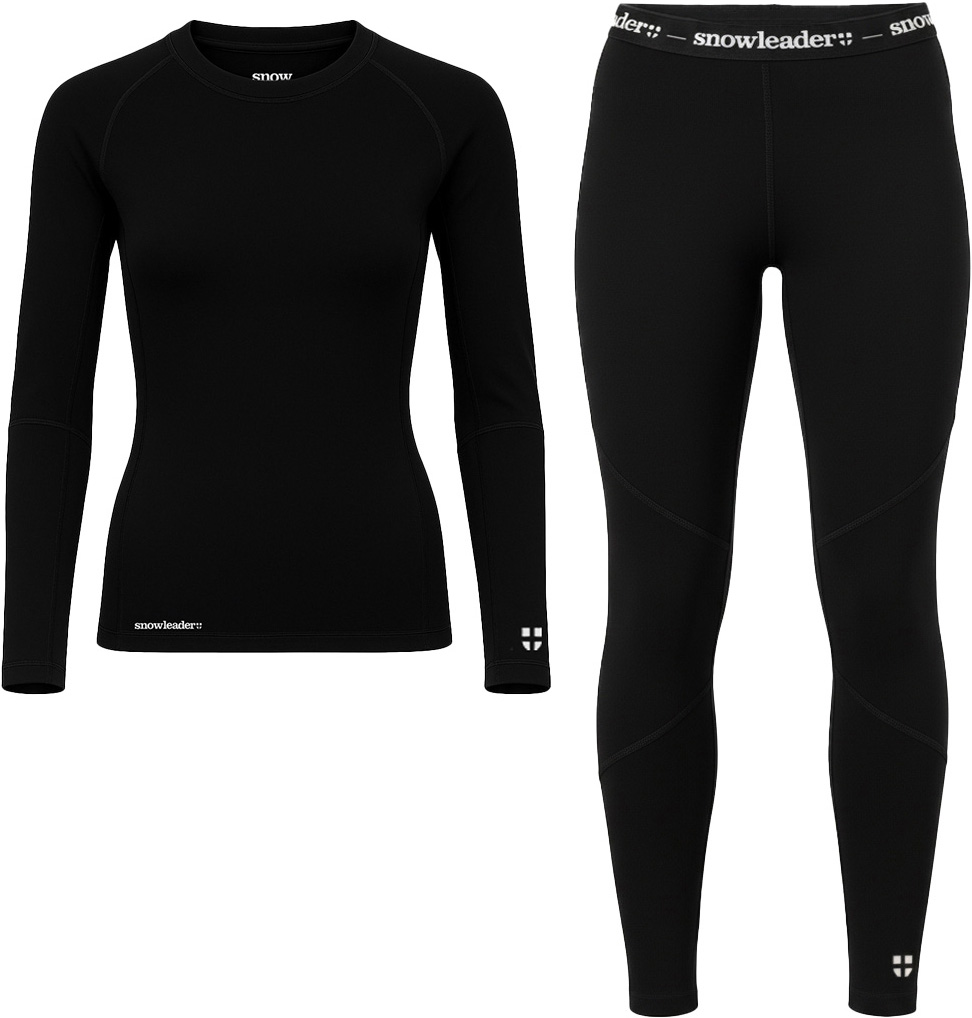 Première couche technique Laine Merinos - Pack Merino Women Black en Laine
