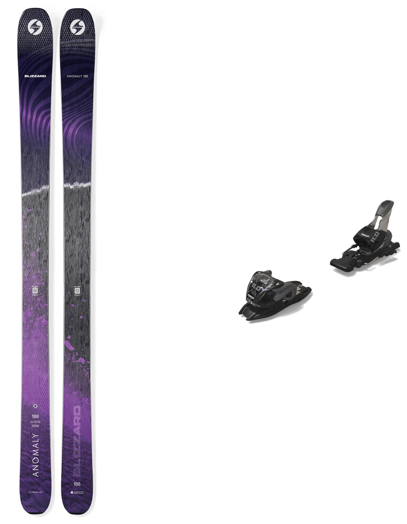 Ski Set inkl. Bdg. Freeride Skier Pack Anomaly 102 2026 für Herren Violett