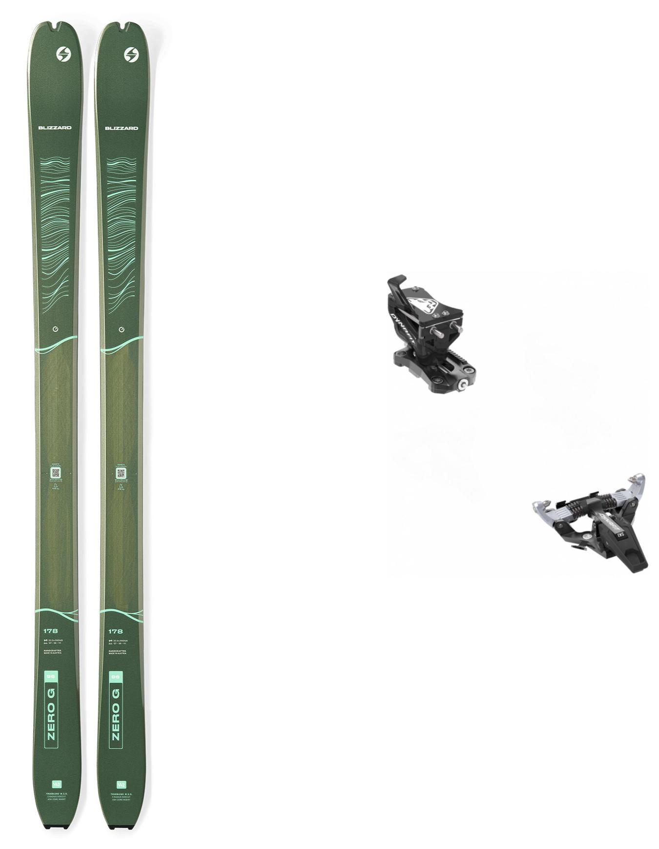 Skier für Wanderungen Pack Zero G 096 W 2026 für Damen aus Holz Grün
