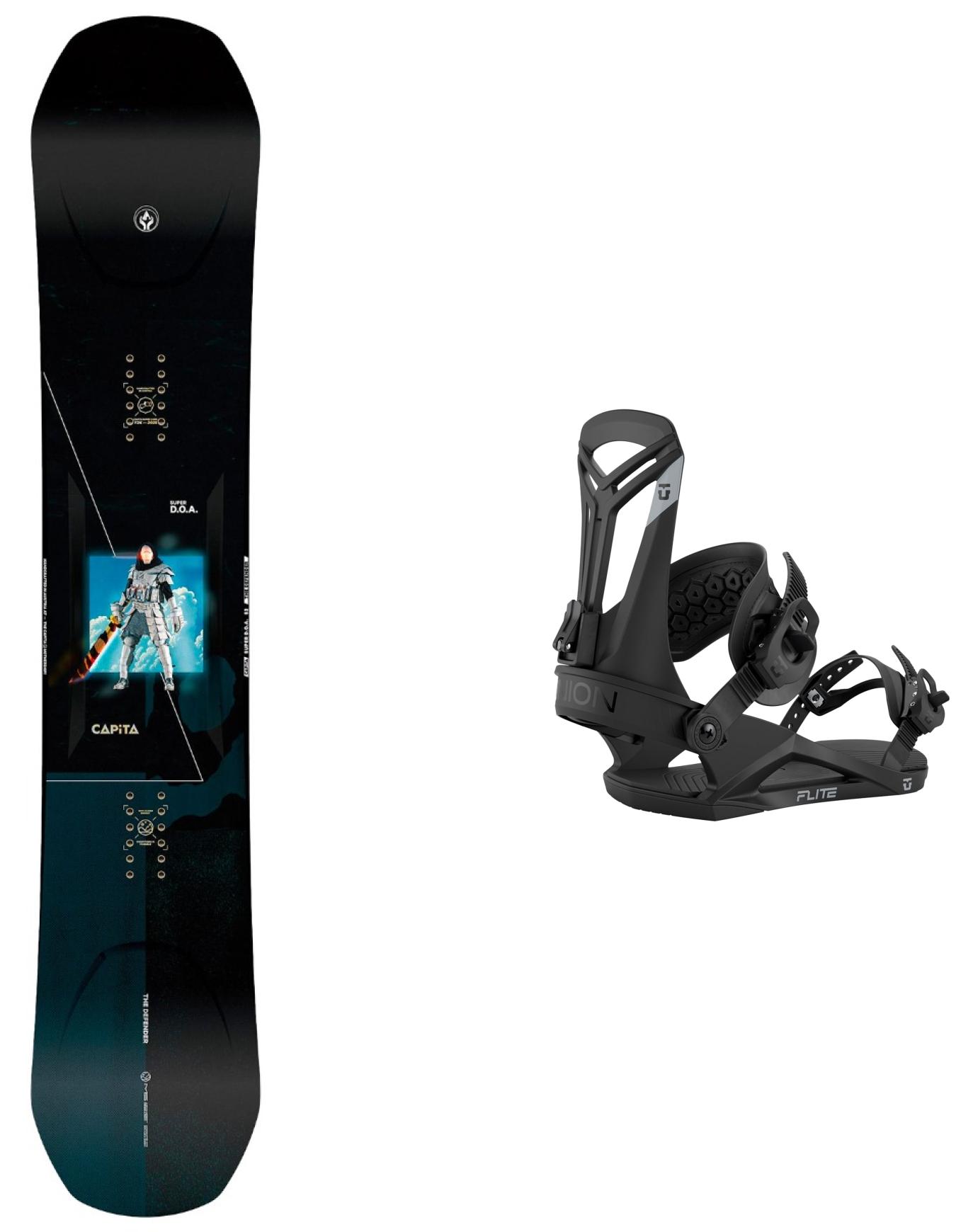 Packs (snowboard + fix) - Snowboard all-mountain freestyle - Pack Super DOA 2026 - Noir