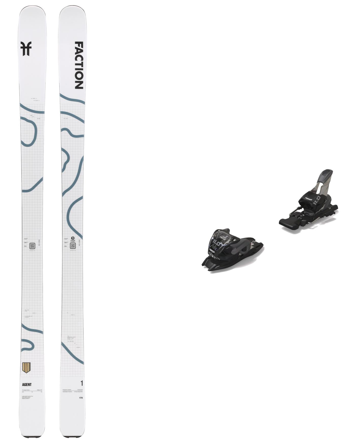 Packs (skis + fix) - Skis de randonnée - Pack Alpin Agent 1 White 2026 - Blanc