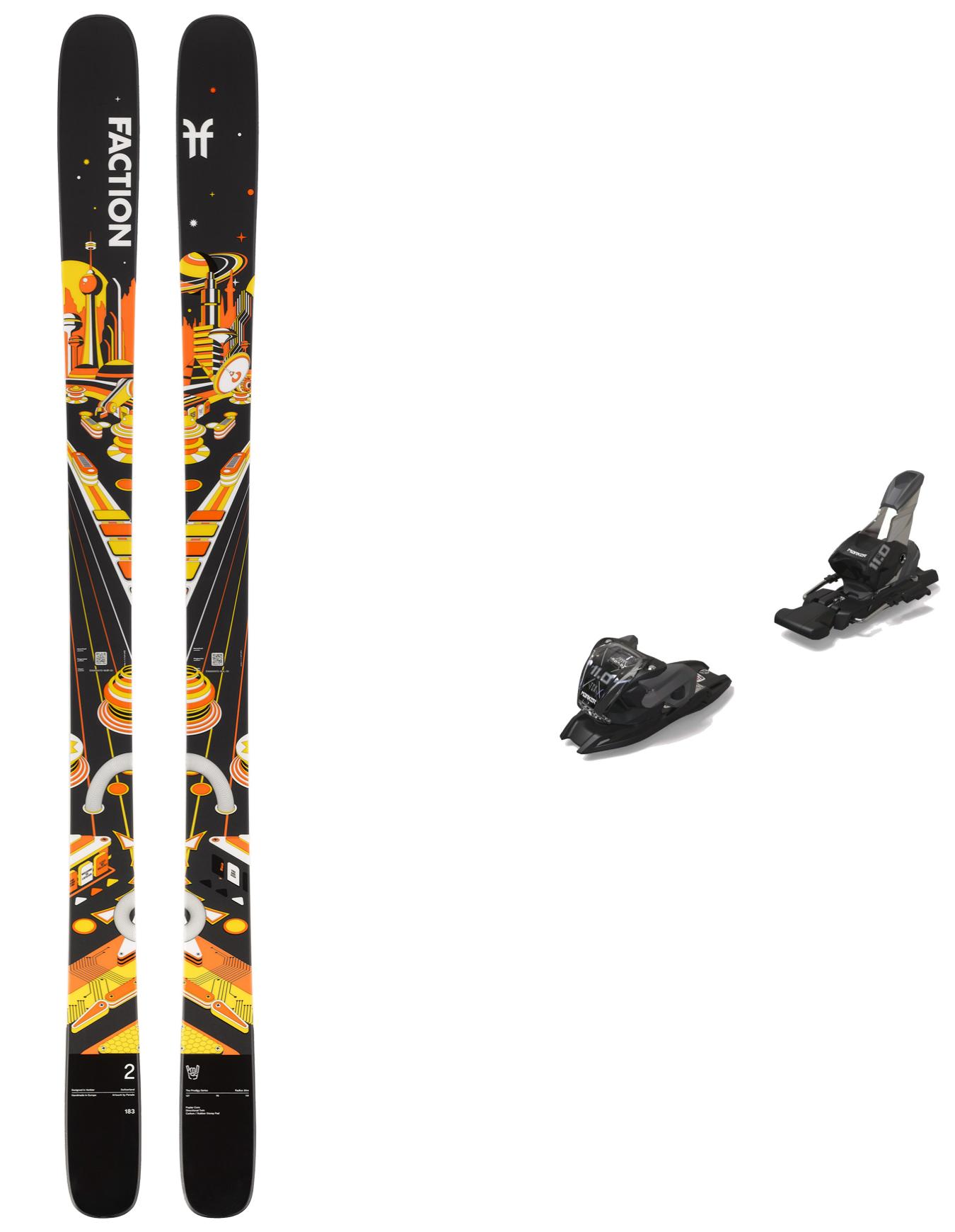Ski Set inkl. Bdg. Freestyle Skifahren Pack Prodigy 2 2026 aus Holz schwarz