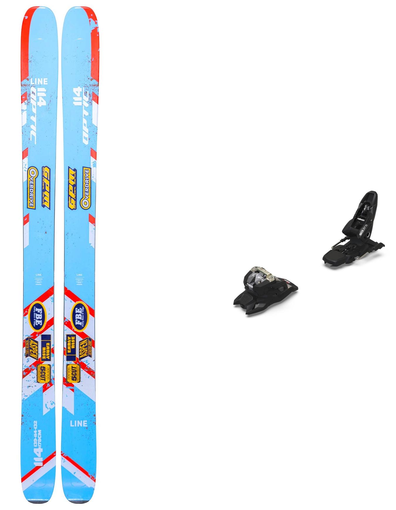 Packs (skis + fix) - Skis freeride - Pack Optic 114 2026 en Bois - Bleu